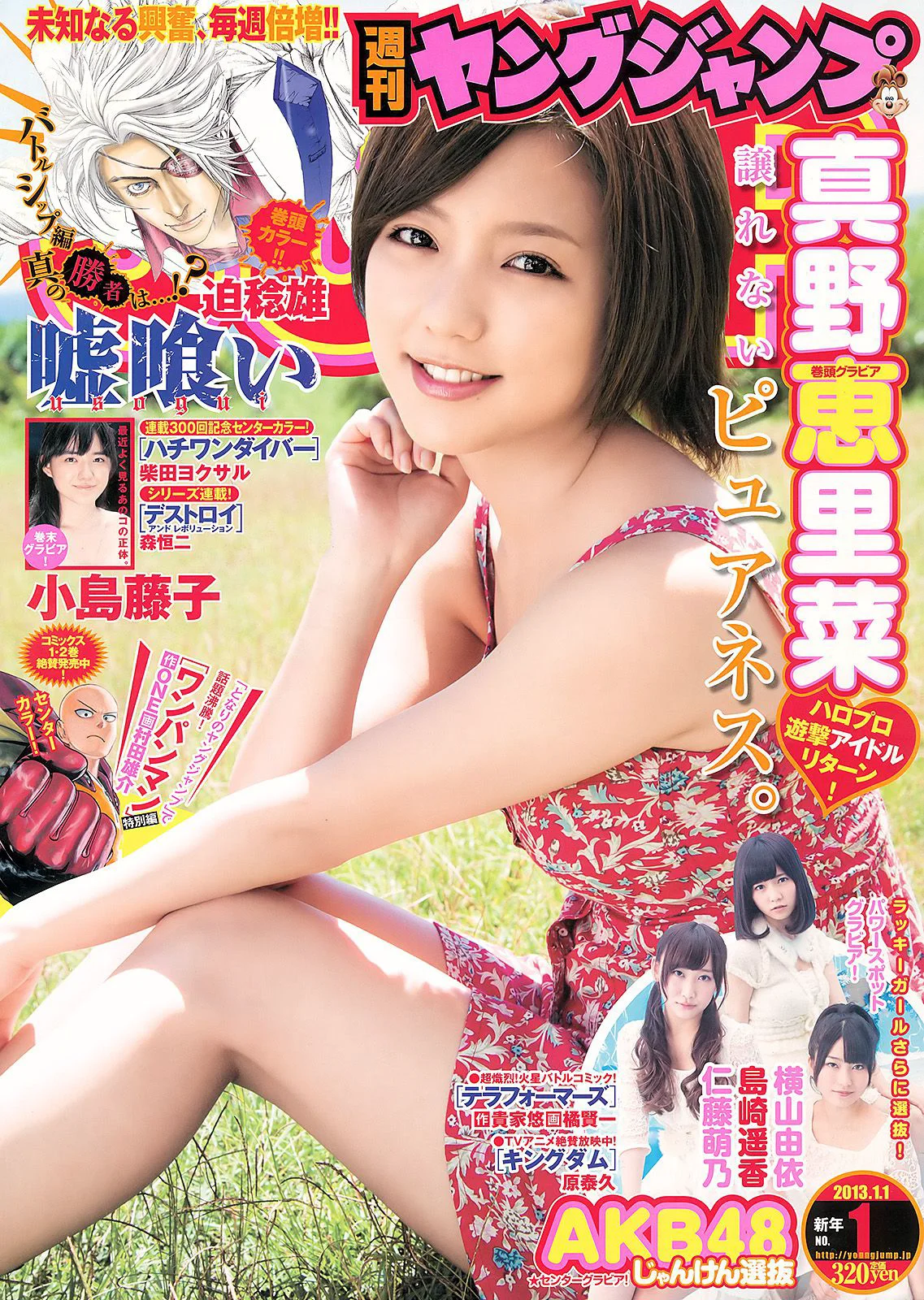 真野恵里菜 AKB48 小島藤子 [Weekly Young Jump] 2013年No.01 写真杂志 - 爱照片