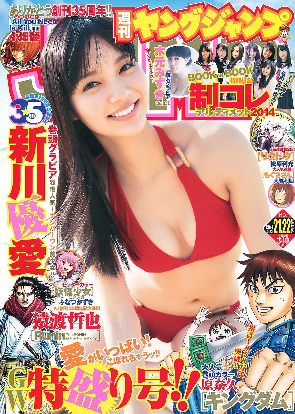 新川優愛 木元みずき 制コレ アルティメット2014 [Weekly Young Jump] 2014年No.21-22写真杂志 - 爱照片