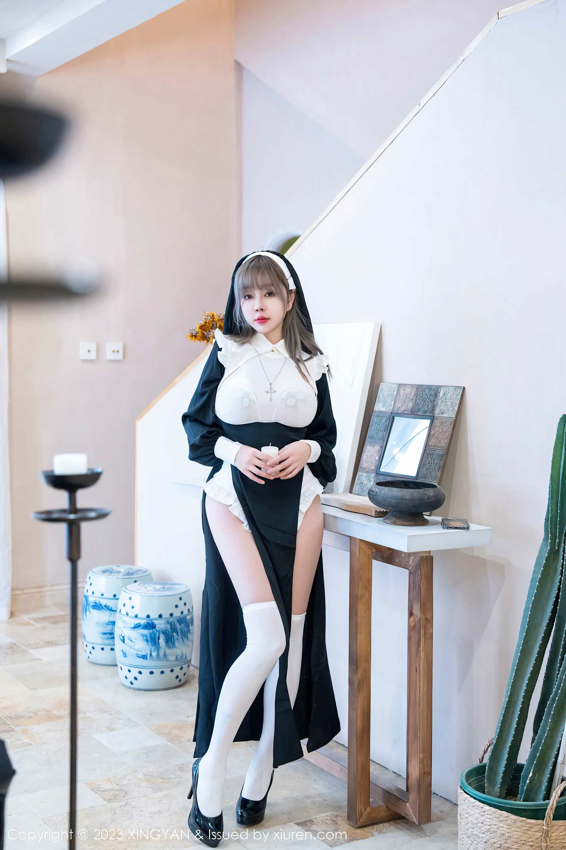 [XINGYAN星颜社] VOL.187 王雨纯 修女服美臀 - 爱照片