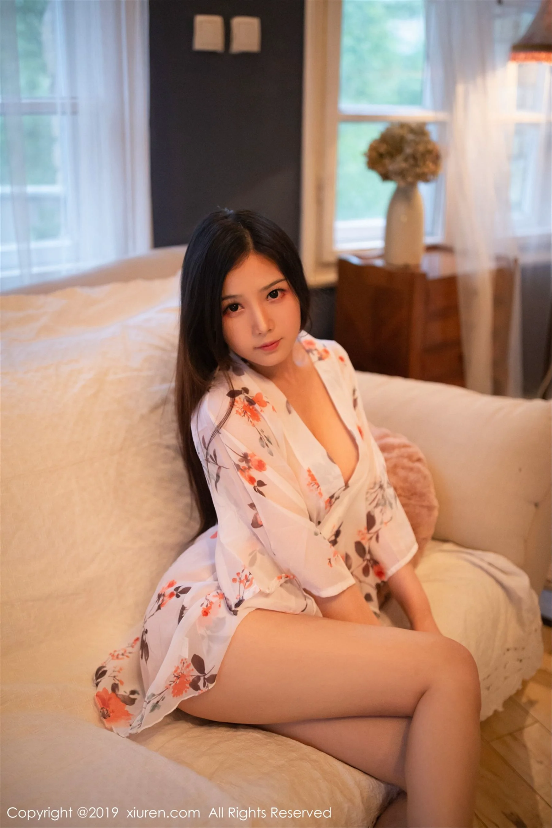 徐微微mia《和服素裹，低胸开襟魅惑》 [秀人XIUREN] No.1478 写真集 - 爱照片