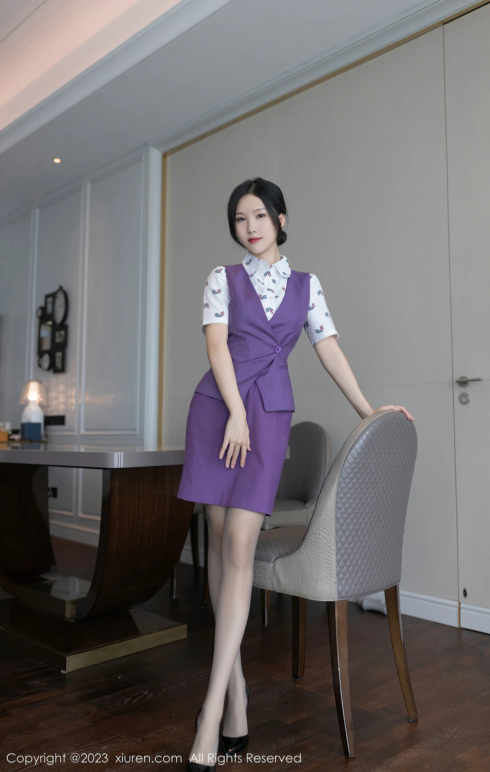 [XiuRen秀人网] No.6084 利世 空姐制服 - 爱照片