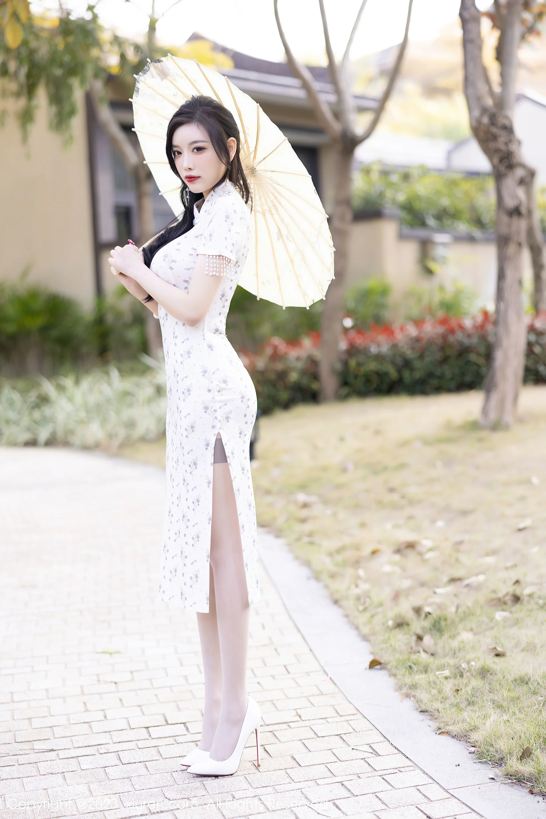 [XiuRen秀人网] No.6186 杨晨晨Yome 旗袍丝袜 - 爱照片