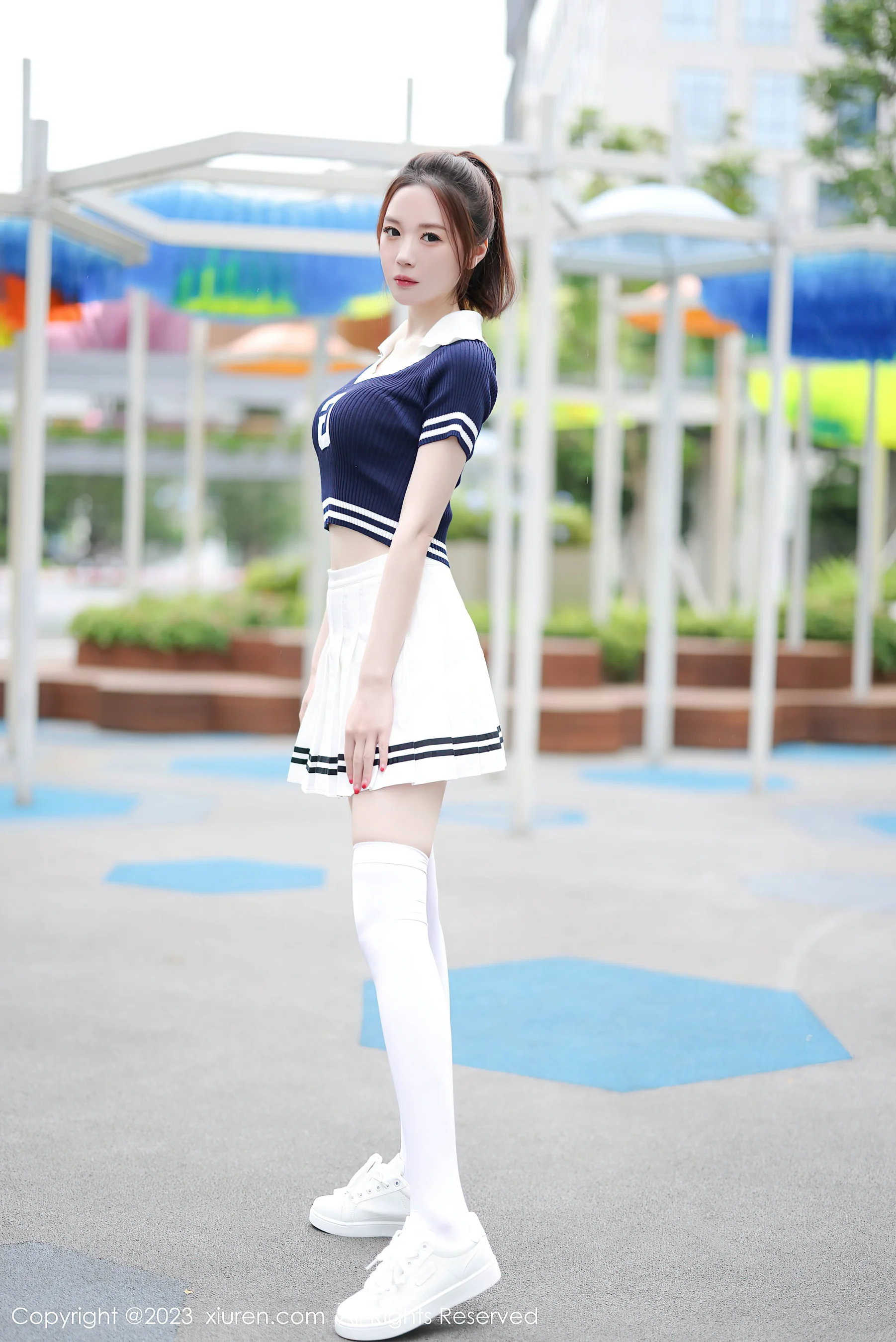 [XiuRen秀人网] No.7416 梦心玥 美腿运动 - 爱照片