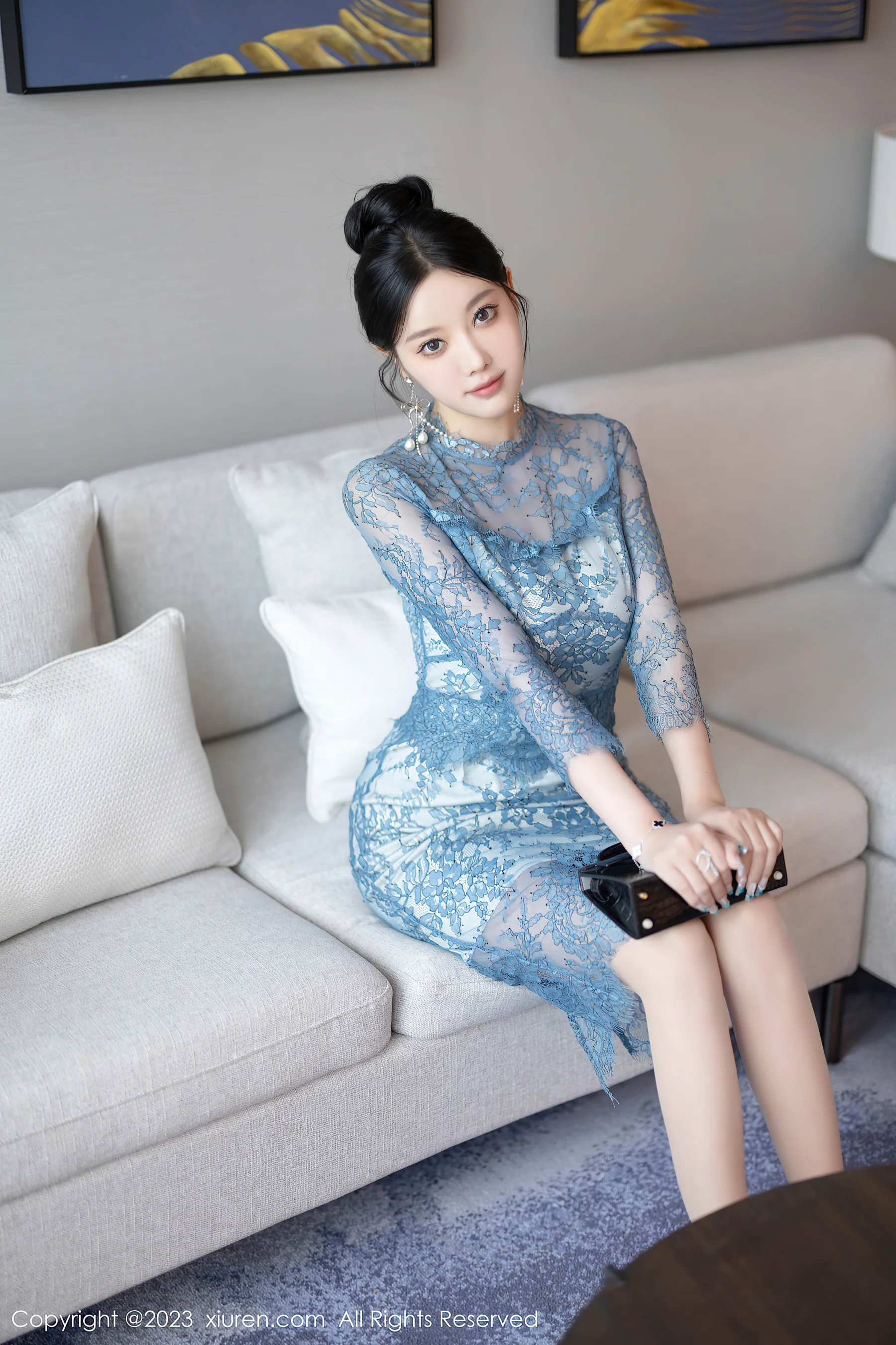 [XiuRen秀人网] No.7732 杨晨晨Yome 丝袜美腿 - 爱照片