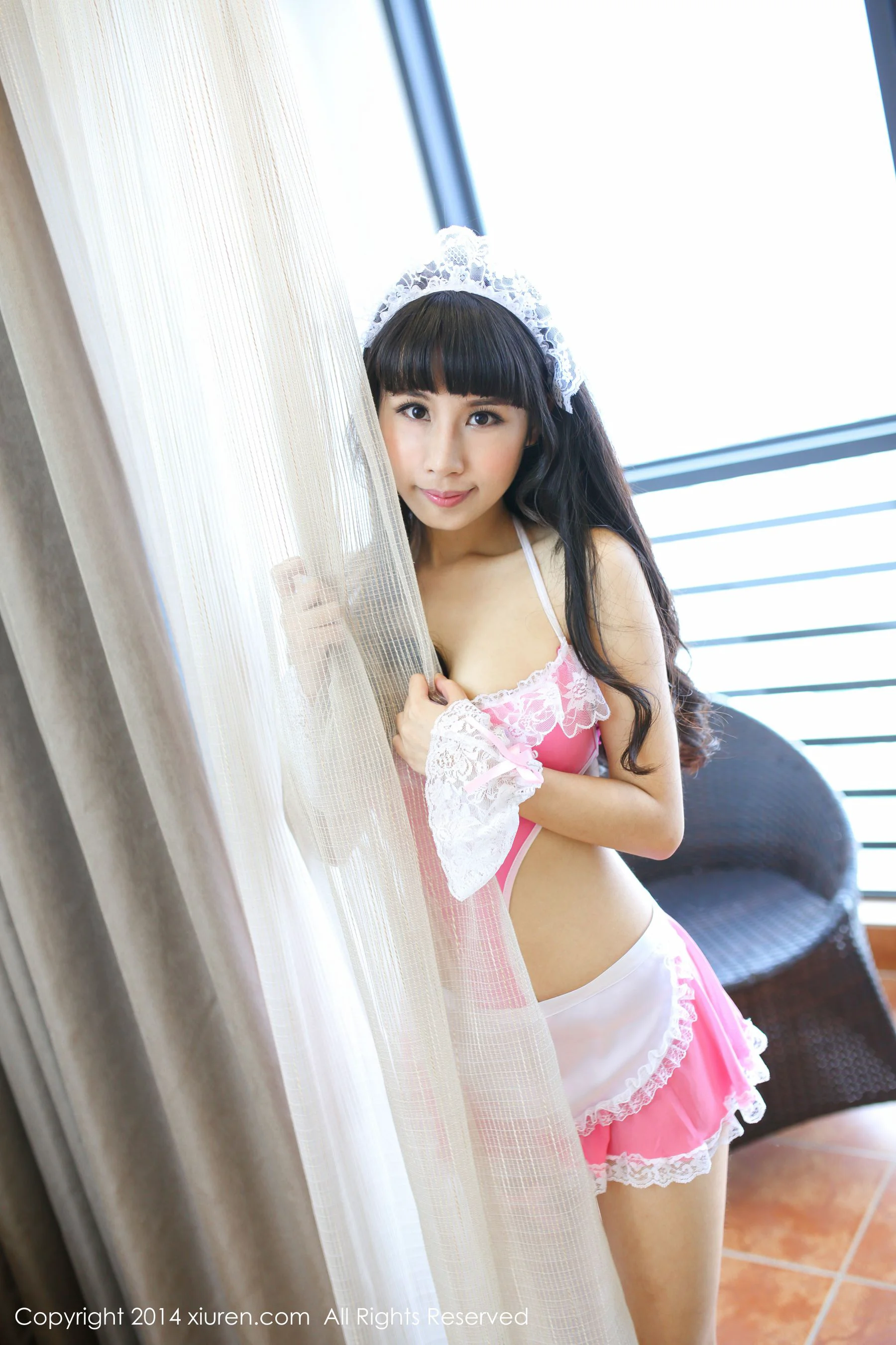 涵涵Blackangela《厨娘装+猫耳cosplay》 [秀人网XiuRen] No.132 写真集 - 爱照片