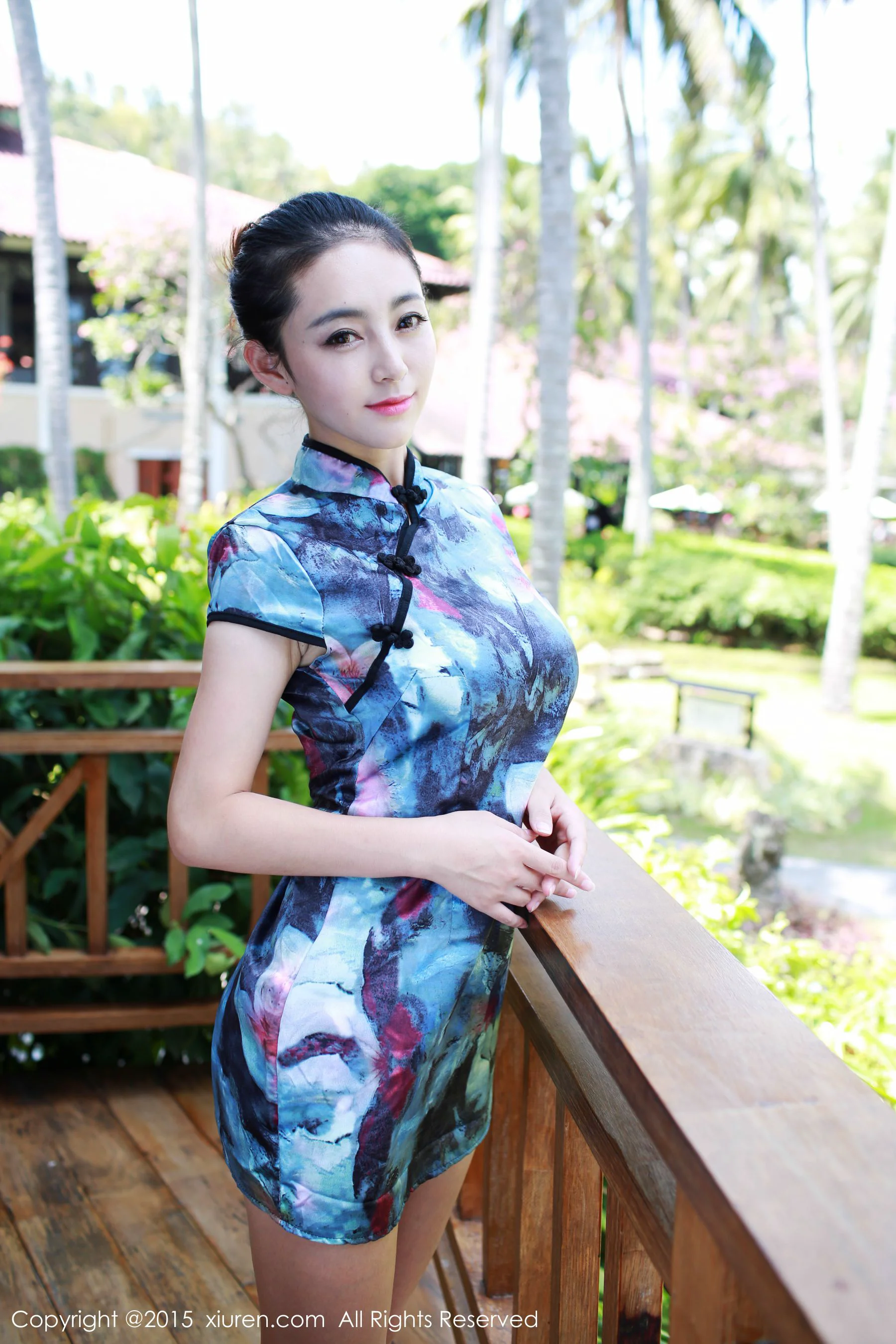 夏茉GIGI《旗袍+白色蕾丝吊袜装》 [秀人网XiuRen] No.393 写真集 - 爱照片