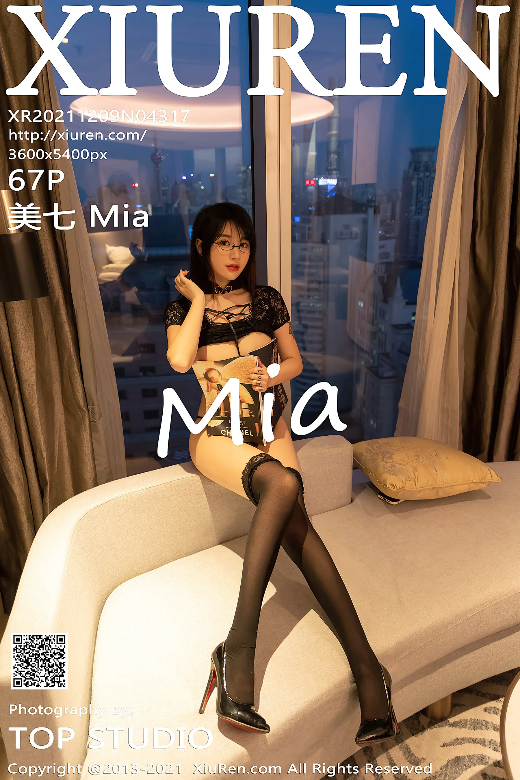[XiuRen秀人网] No.4317 美七Mia – 细腰大奶美女酒店蕾丝诱惑 - 爱照片