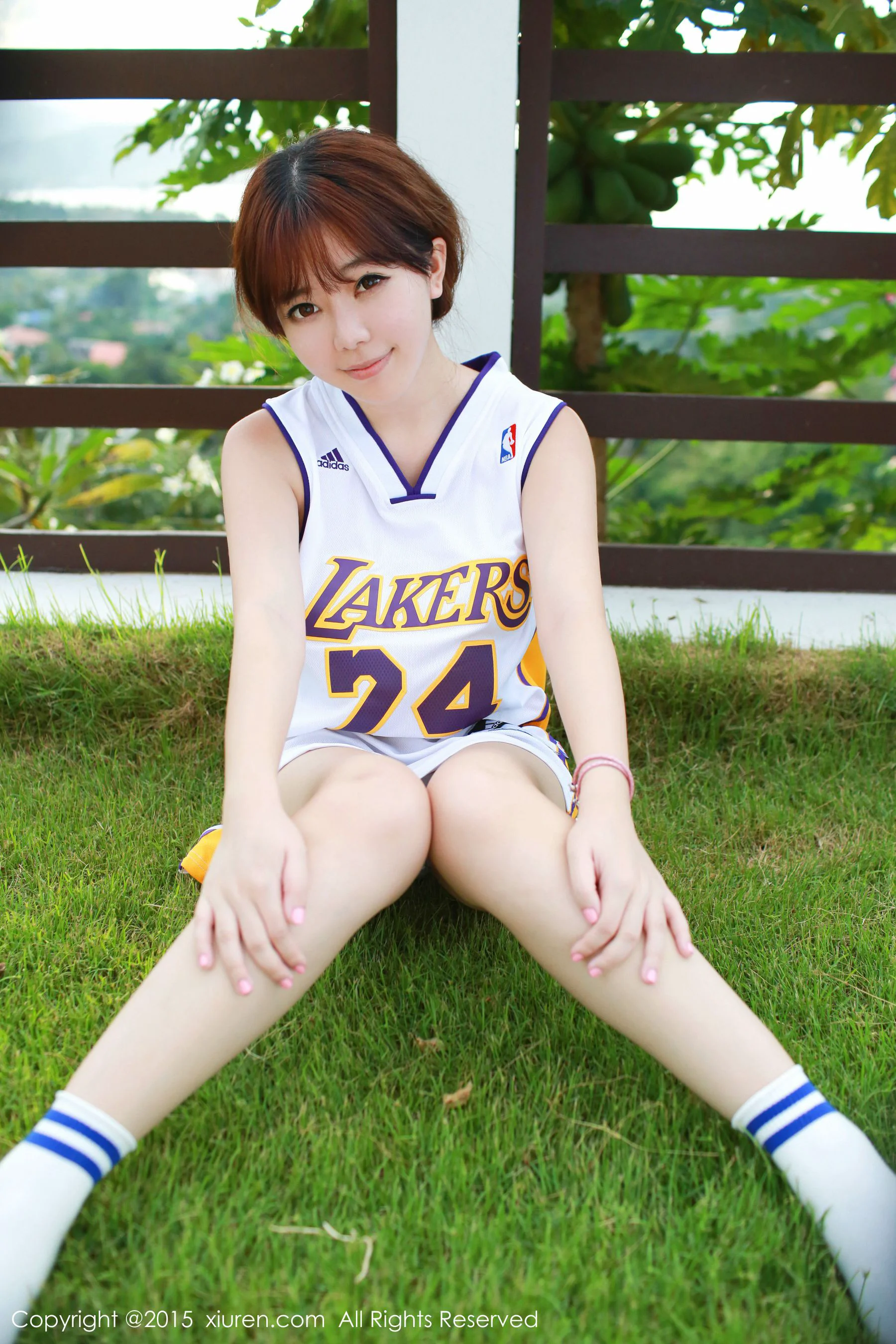 刘飞儿Faye《科比篮球服+布条内衣》 [秀人网XiuRen] No.452 写真集 - 爱照片