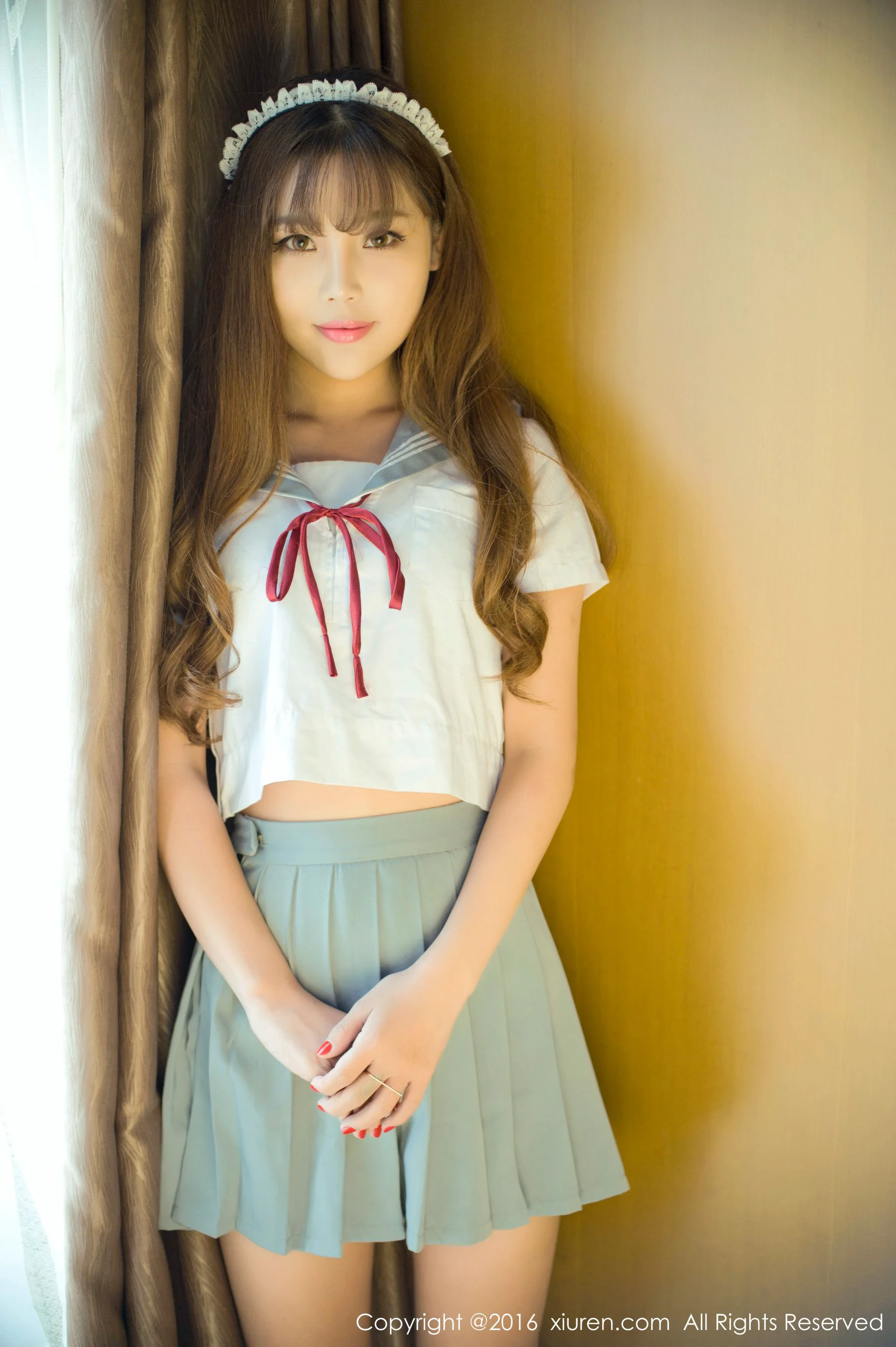 周予然《高中校服户外爆乳，经典日系校服》 [秀人网XiuRen] No.651 写真集 - 爱照片