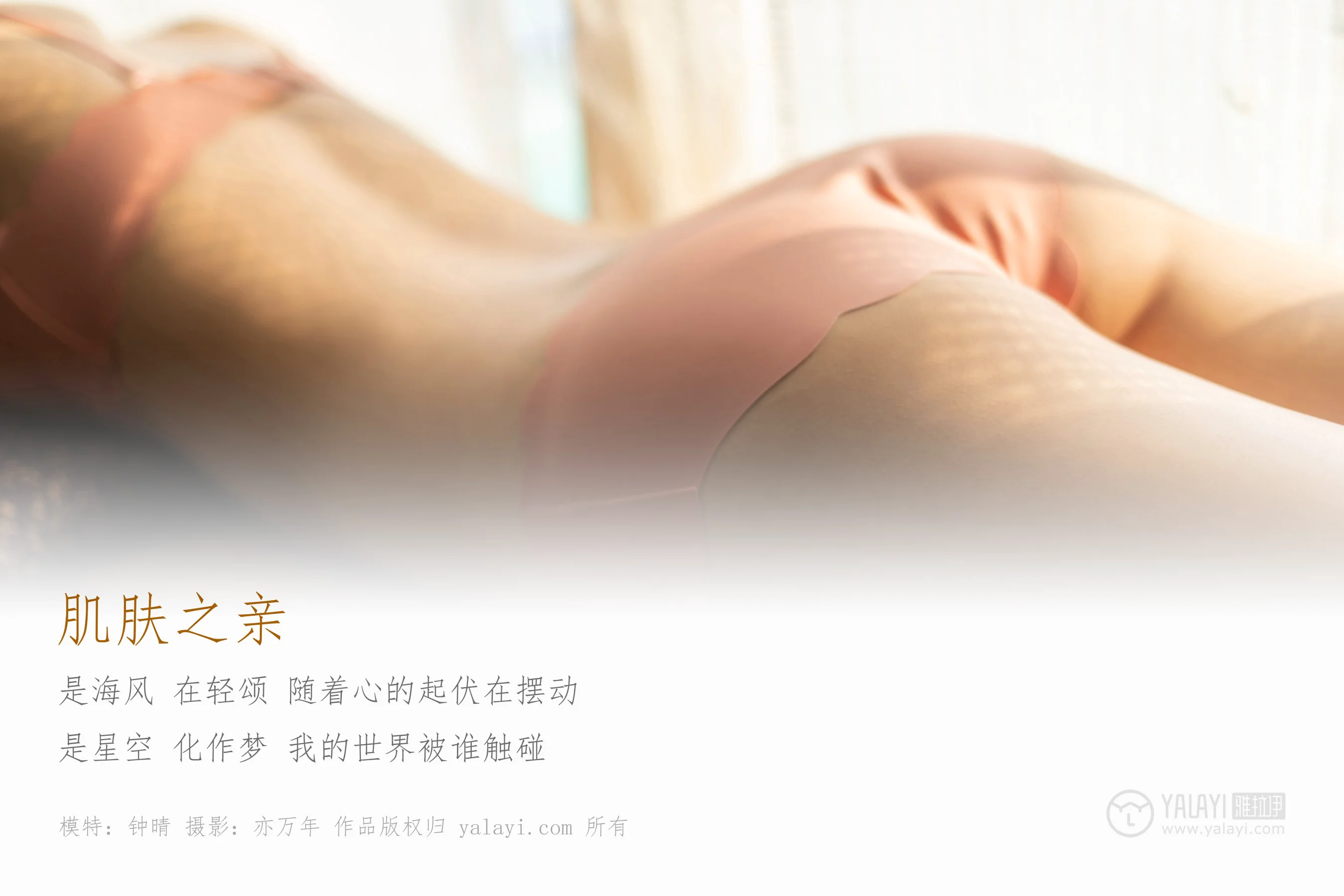 [YALAYI雅拉伊] NO.244 肌肤之亲 钟晴 - 爱照片