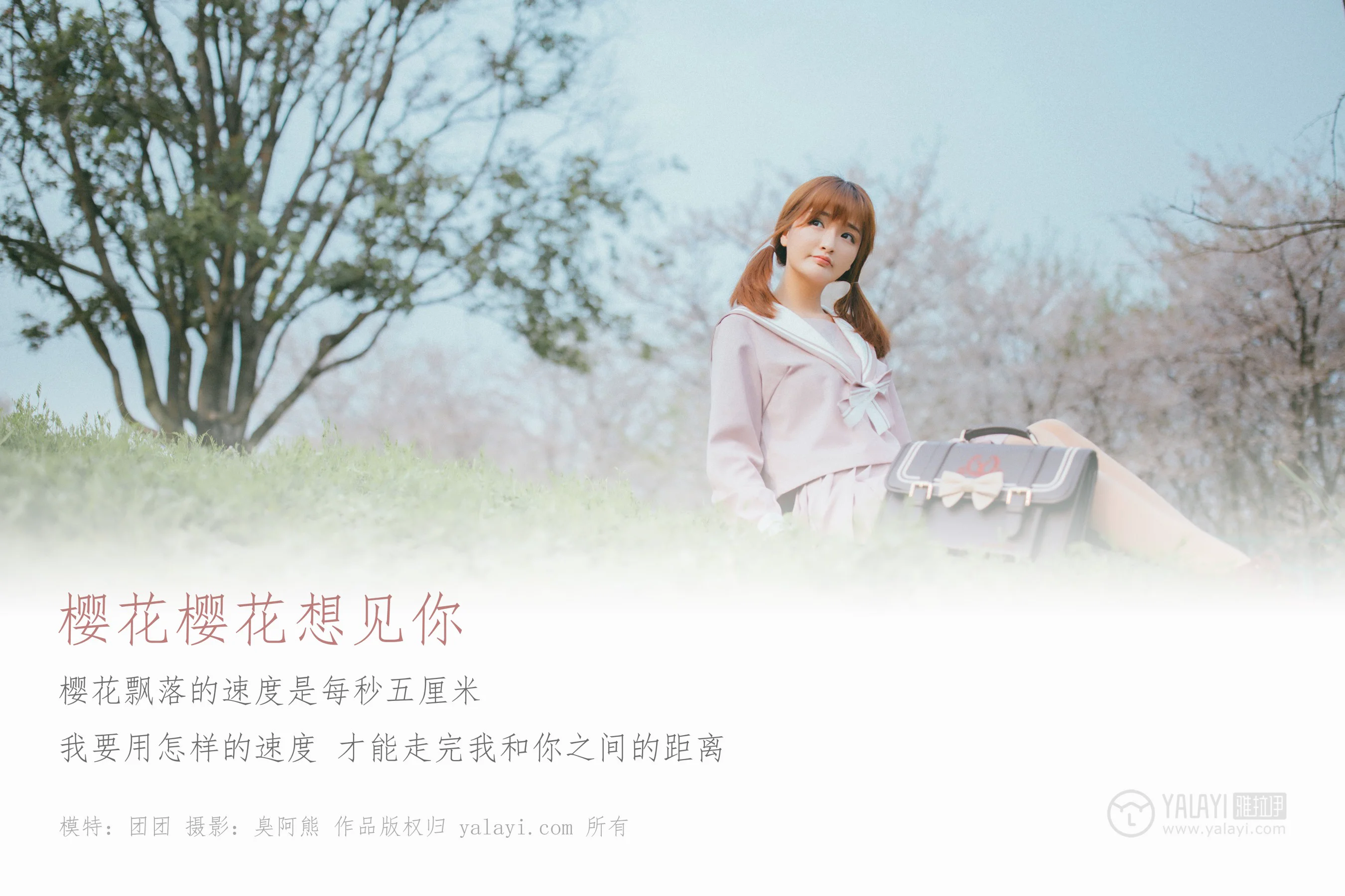 [YALAYI雅拉伊] NO.246 樱花樱花想见你 团团 - 爱照片