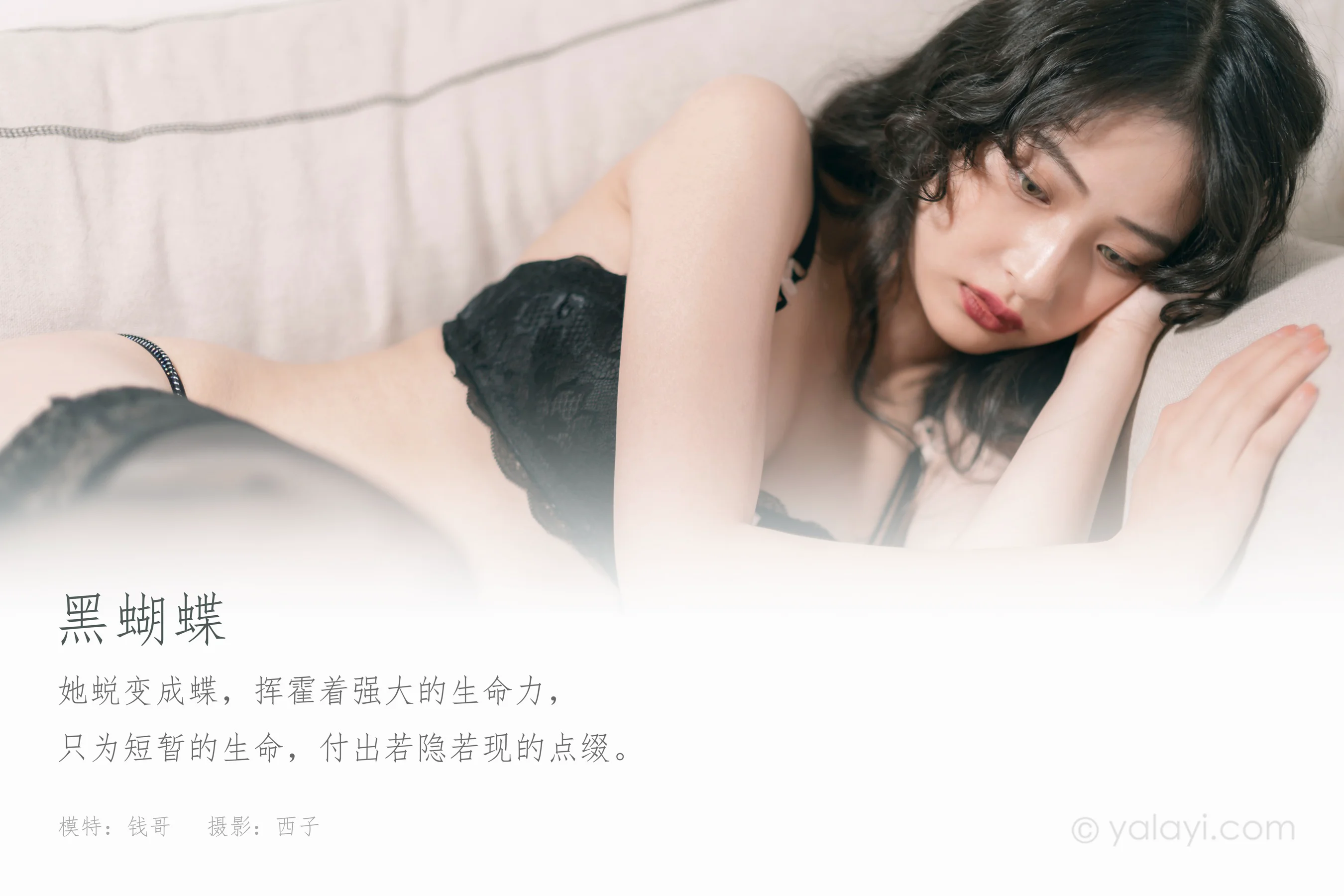 [YALAYI雅拉伊] NO.842 西子 黑蝴蝶 - 爱照片