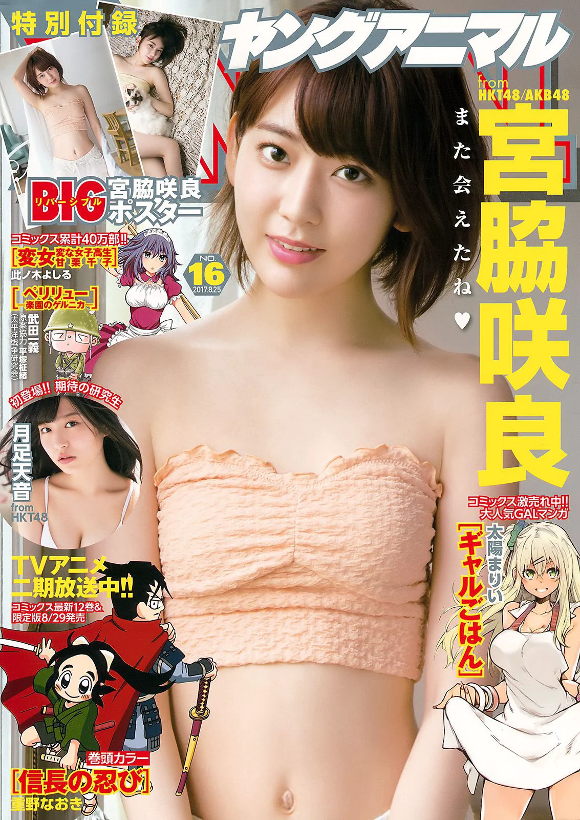 宮脇咲良 月足天音 [Young Animal] 2017年No.16 写真杂志 - 爱照片