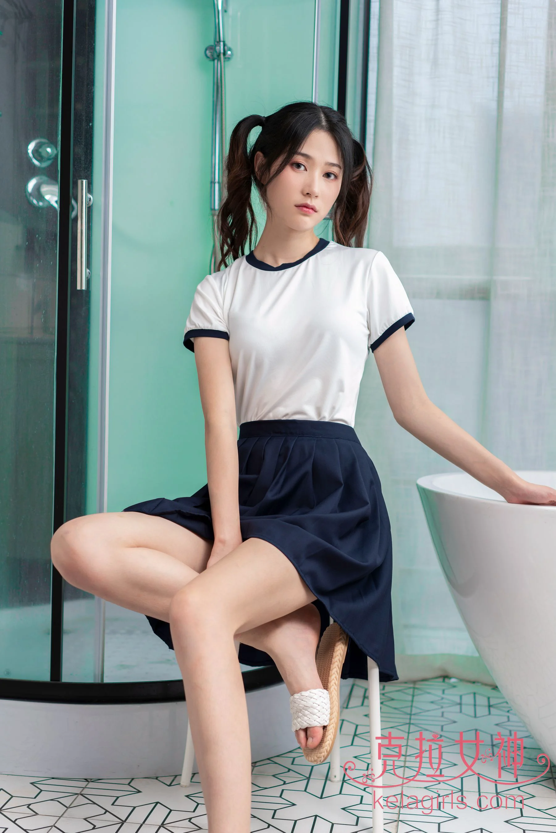 [克拉女神Kelagirls] 苏棠 学妹の蕾丝T裤 - 爱照片