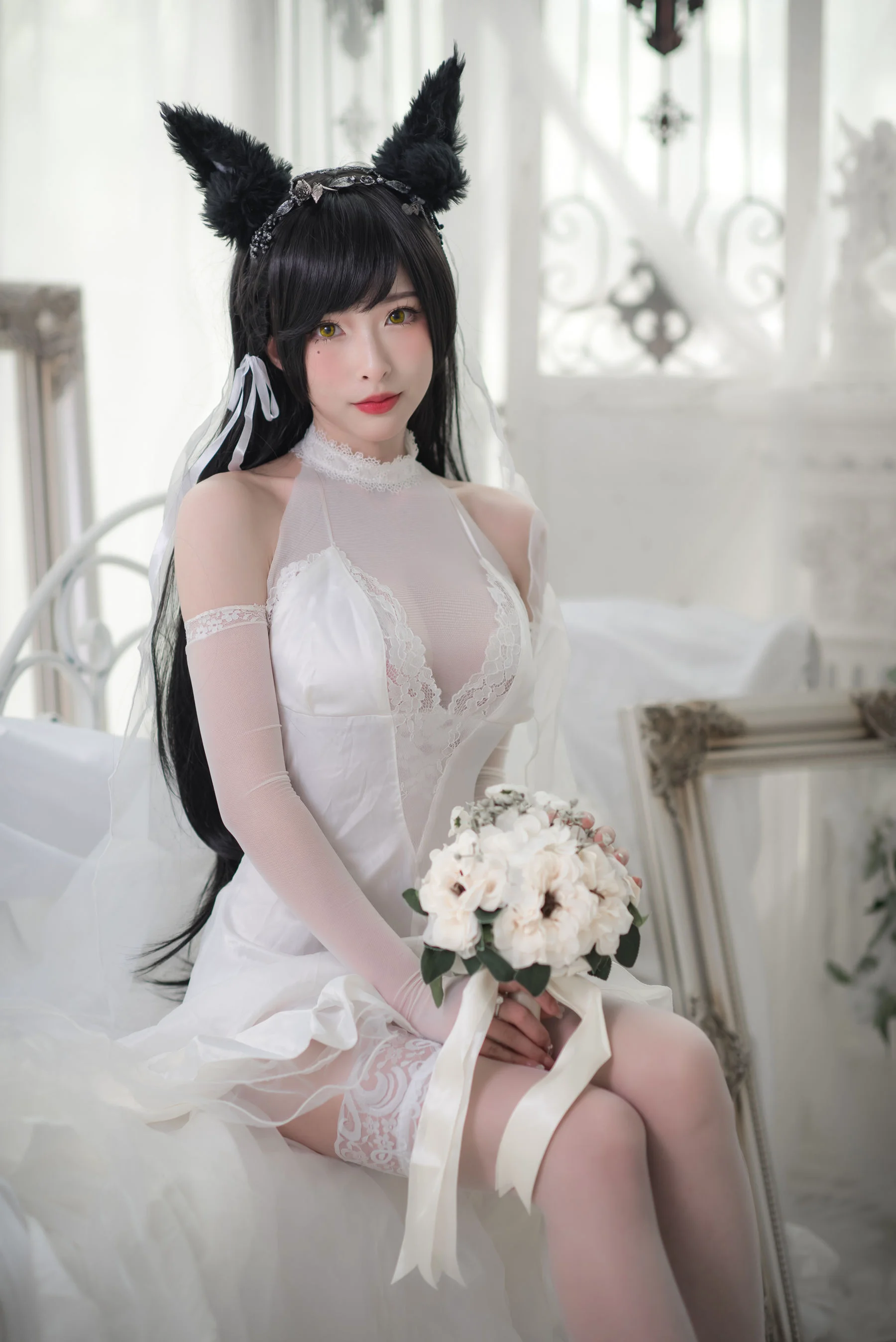 [COS福利] 尤物清水由乃 – 爱宕婚纱 - 爱照片