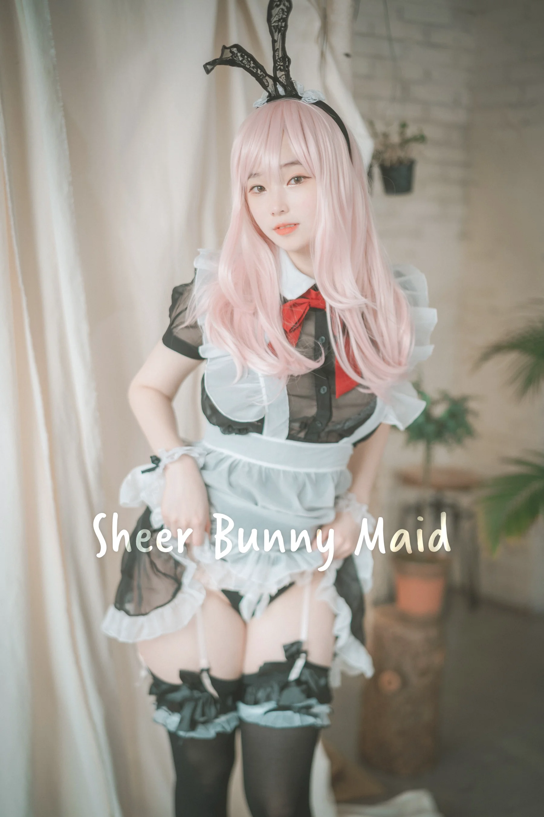 DJAWA Photo – Bambi (밤비) – Sheer Bunny Maid - 爱照片