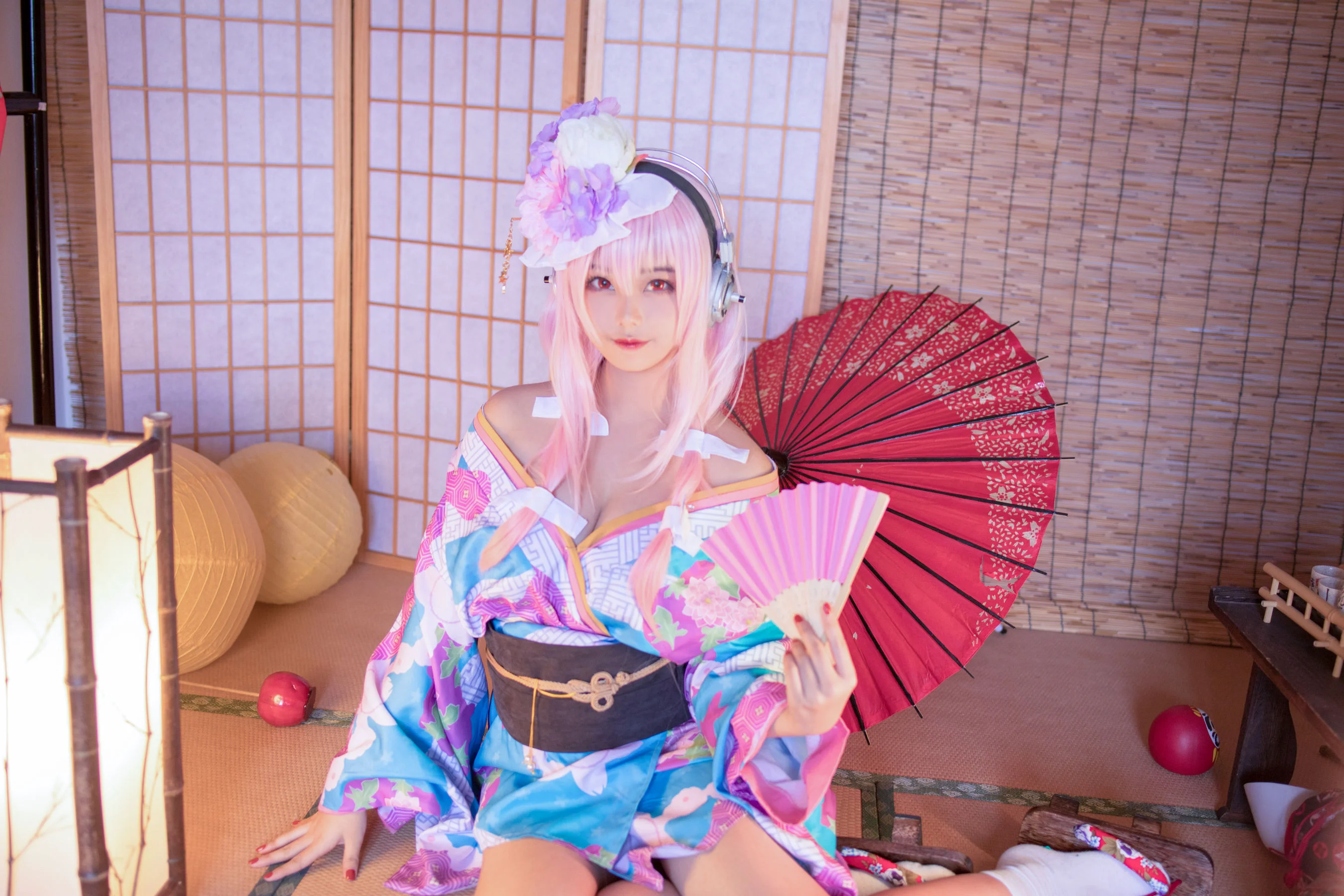 [Cosplay] 蜜汁猫裘 – 索尼子和服 写真集 - 爱照片