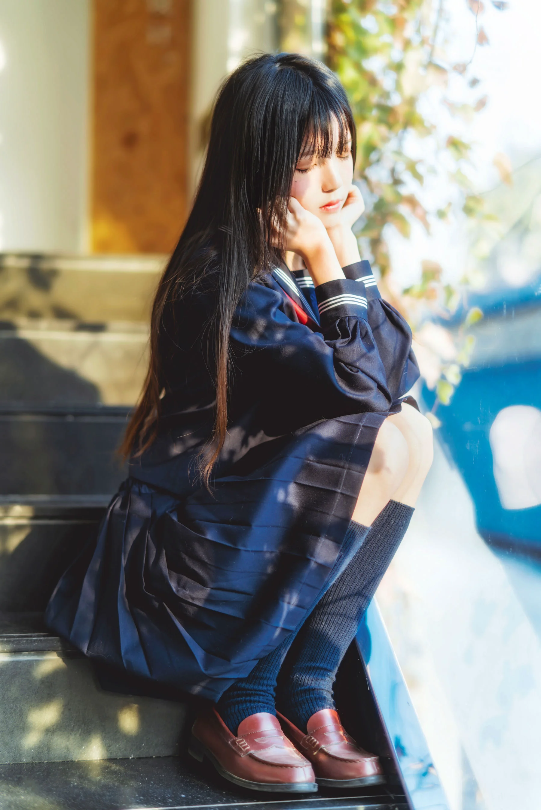 桜桃喵《(小少女)黑色水手服》 [萝莉COS] 写真集 - 爱照片