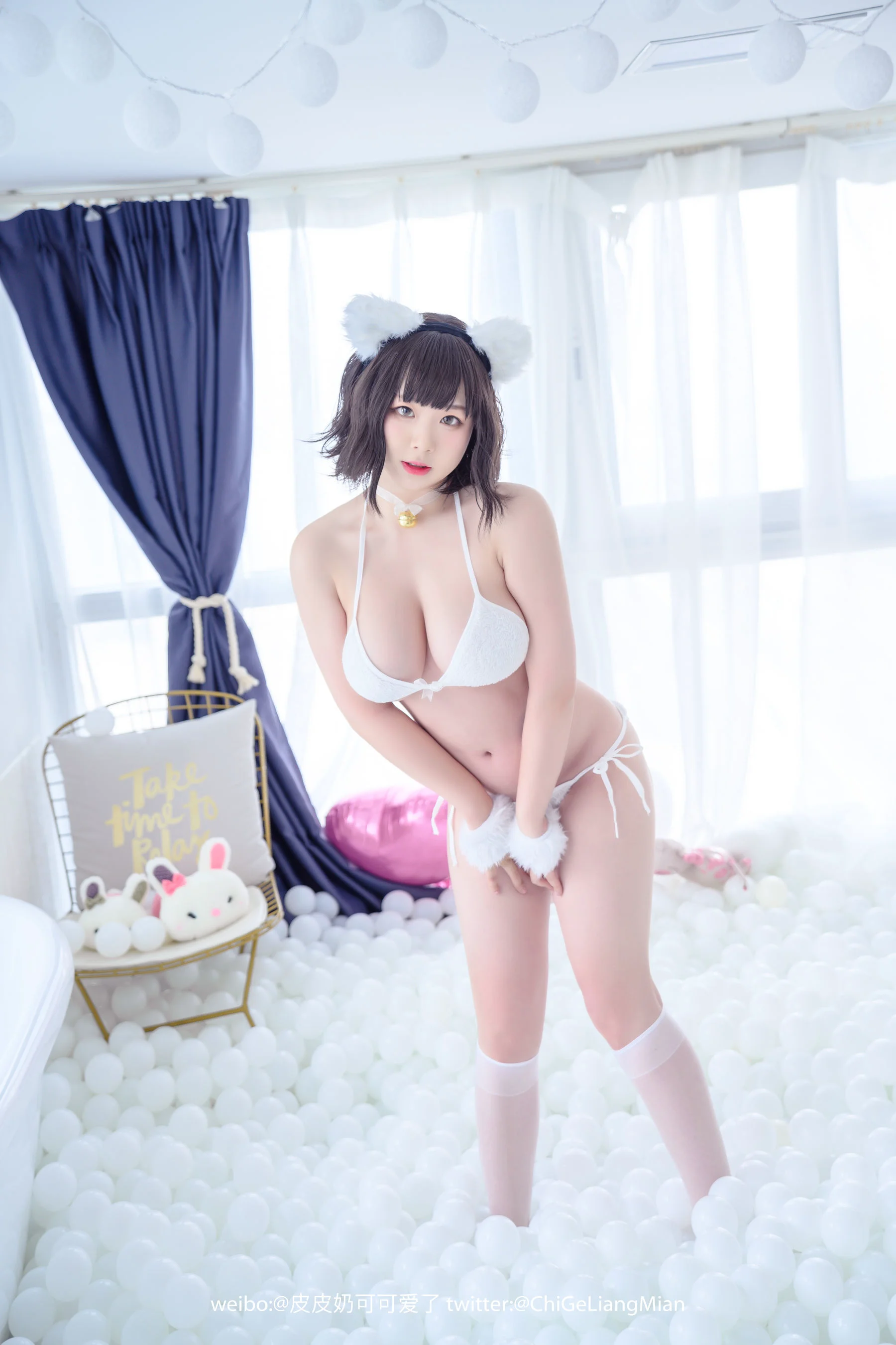 皮皮奶可可爱了啦 《白猫》 写真集 - 爱照片