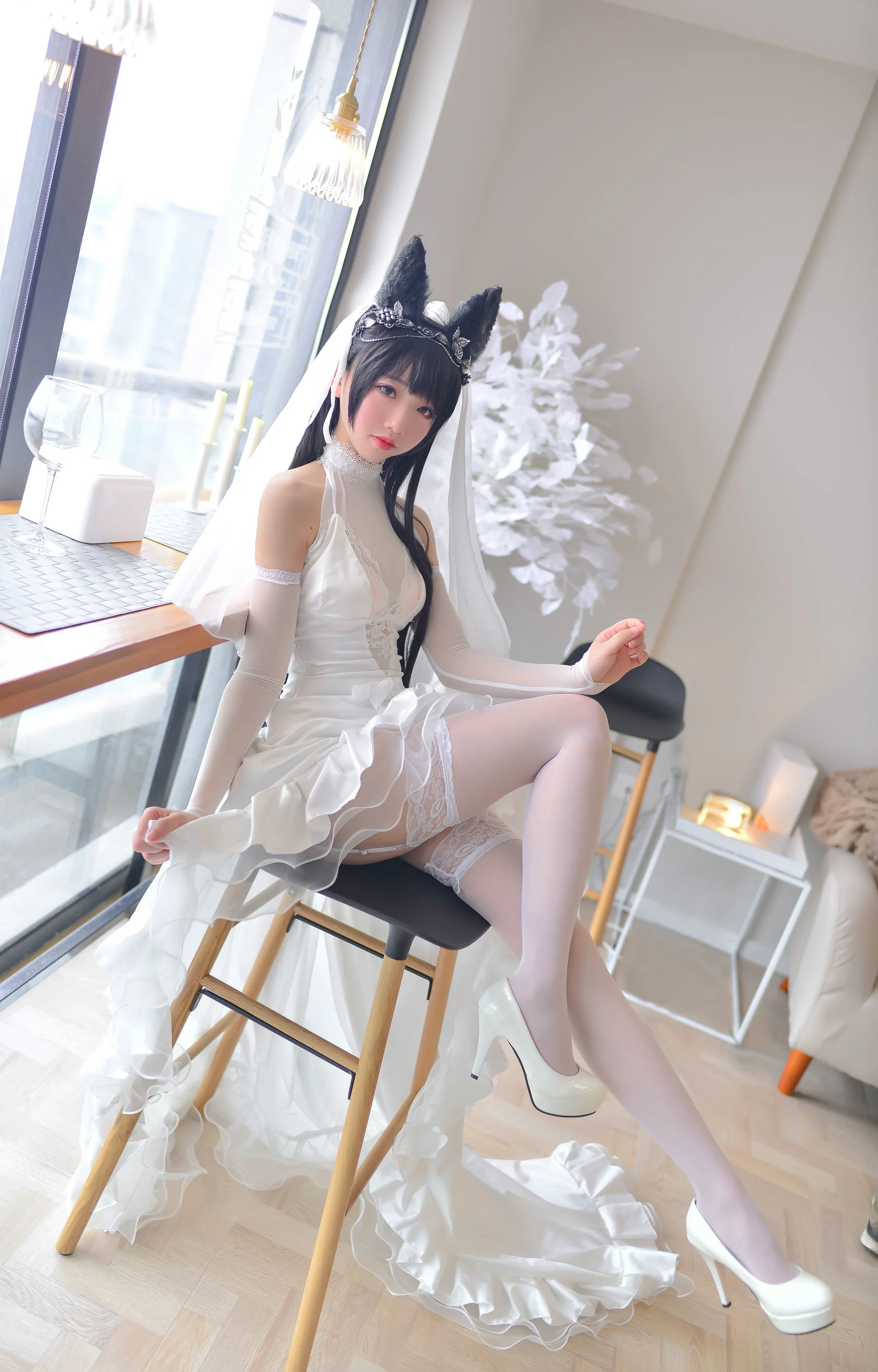 雪琪《爱宕婚纱》 [萝莉COS] 写真集 - 爱照片