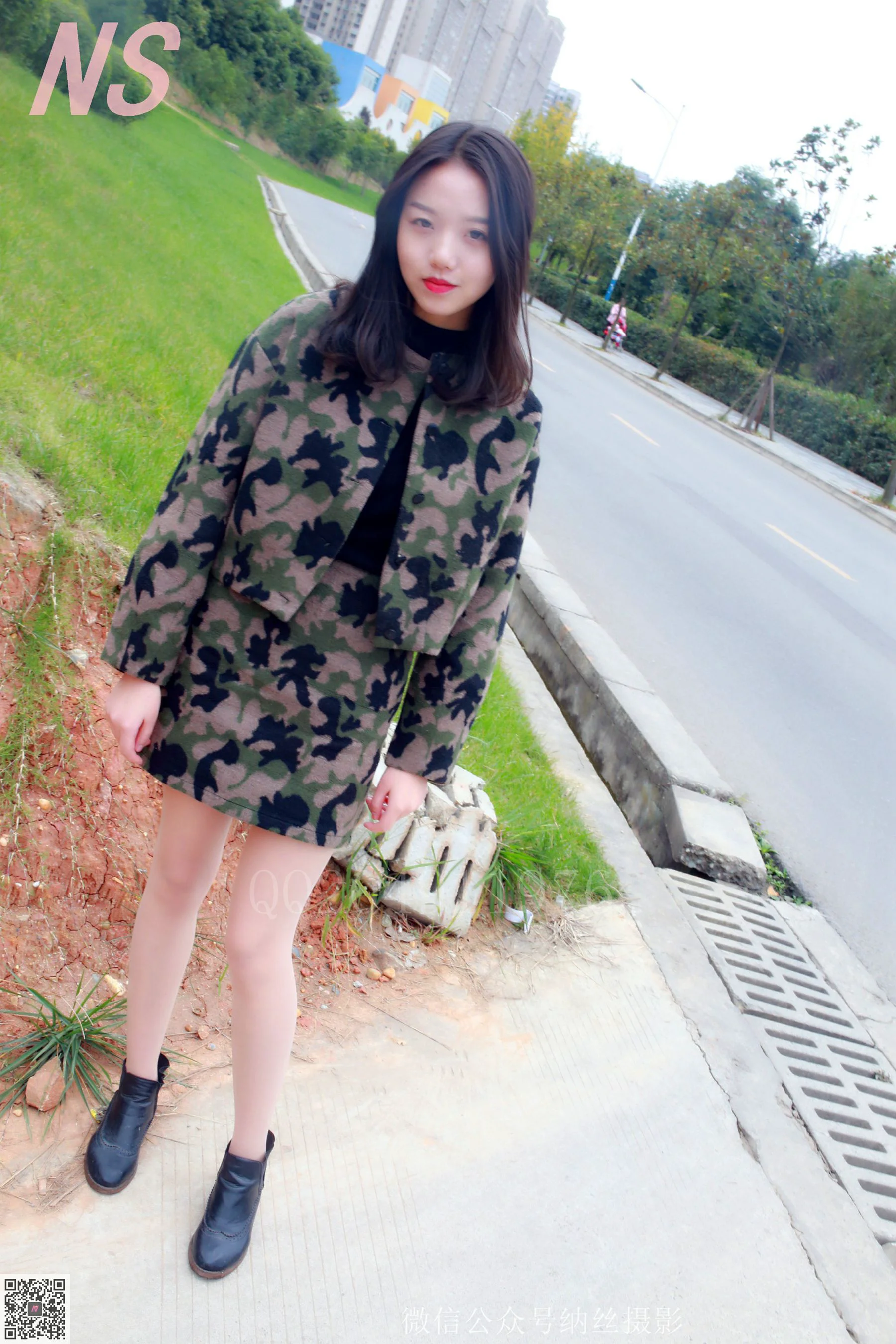 微微《迷彩少女户外肉丝》 [纳丝摄影] NO.095 写真集 - 爱照片