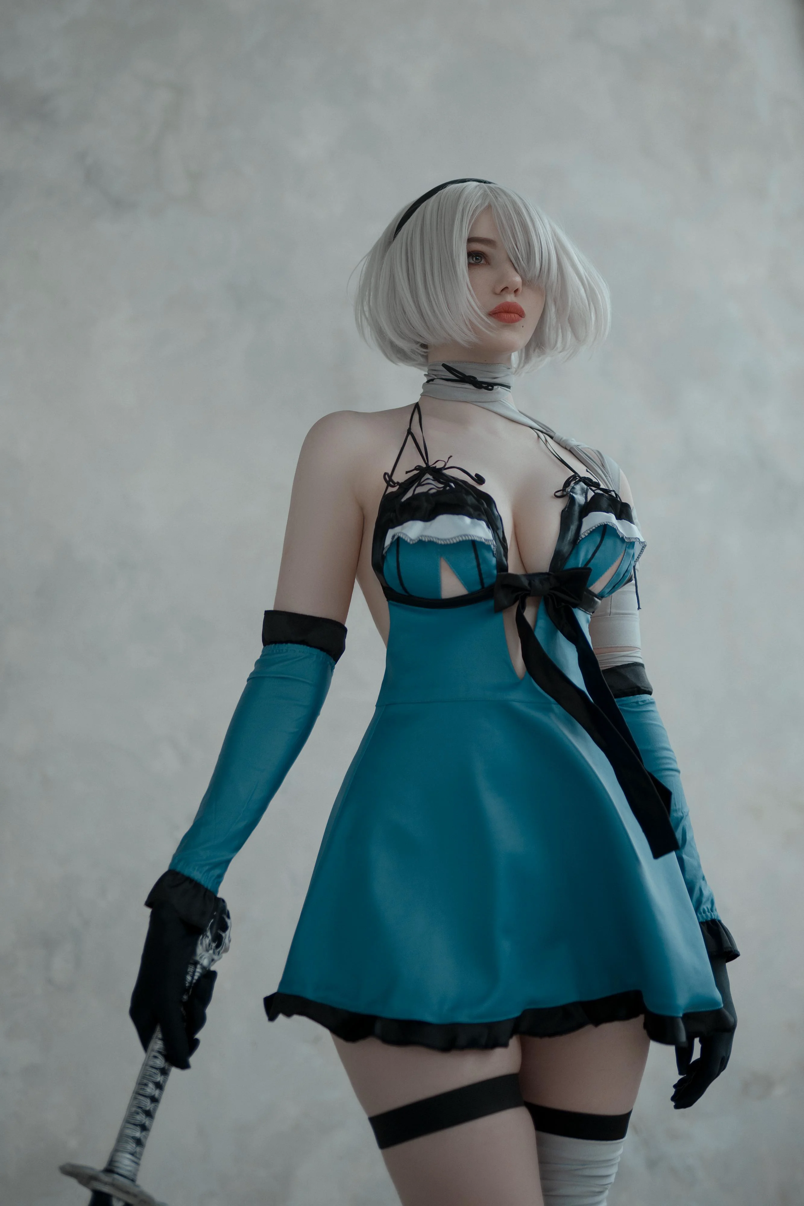 [ДарьяМезенцева] Alina Becker – NieR Automata. 2B Blue Dress - 爱照片