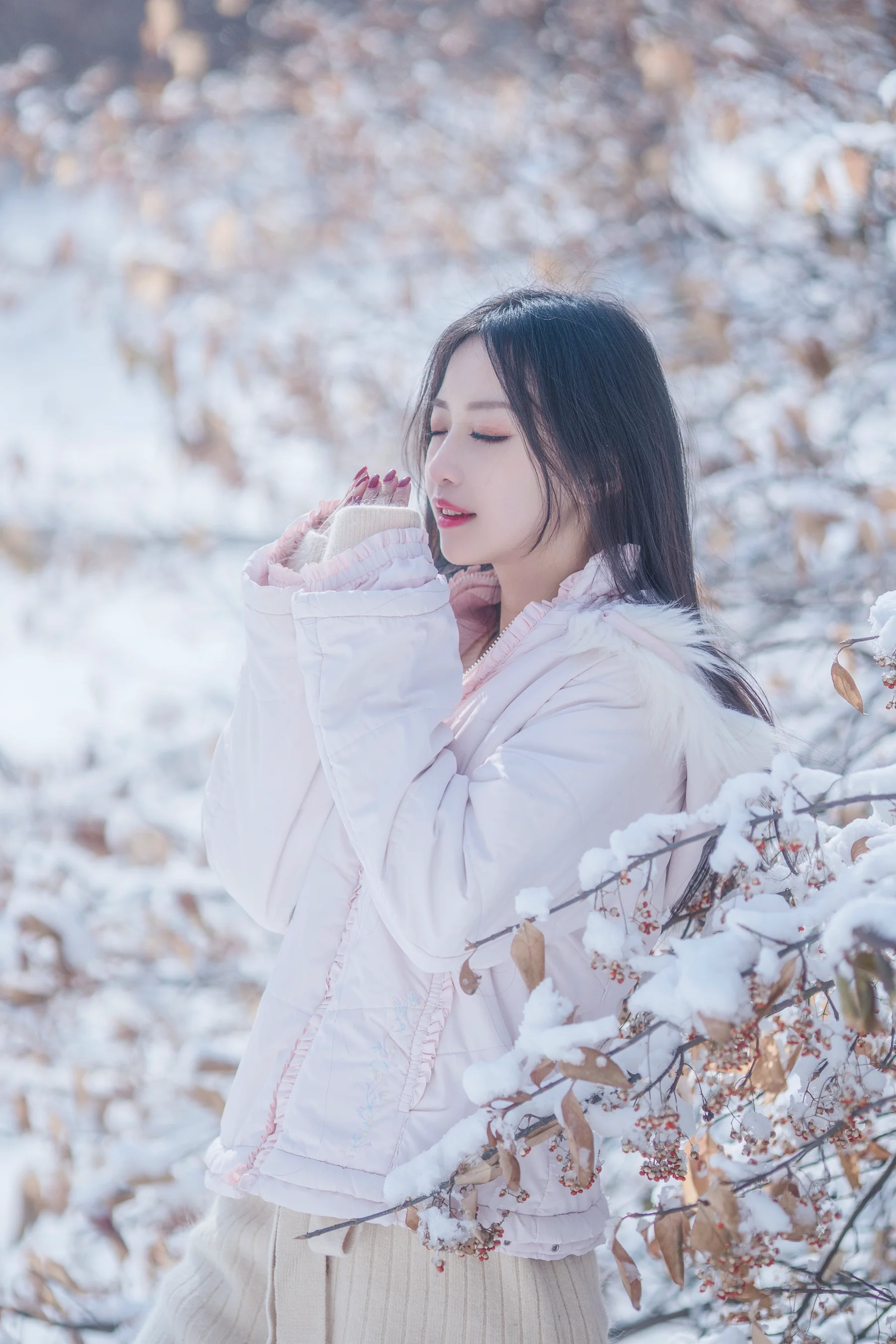 Shika小鹿鹿 – 雪景 - 爱照片