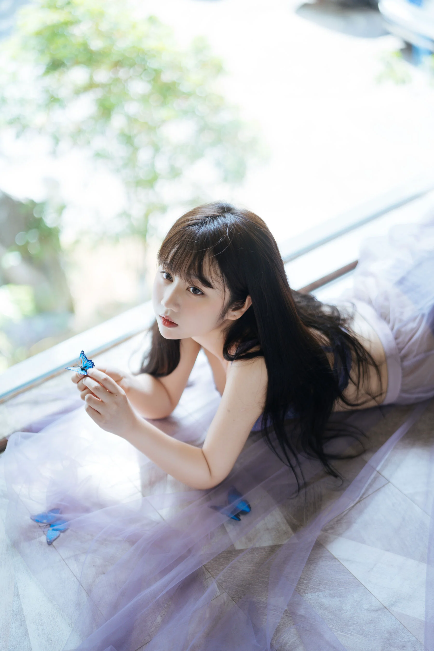 [COS福利] 微博福利姬镜酱 《静夏之薄纱蕾丝》 写真集 - 爱照片