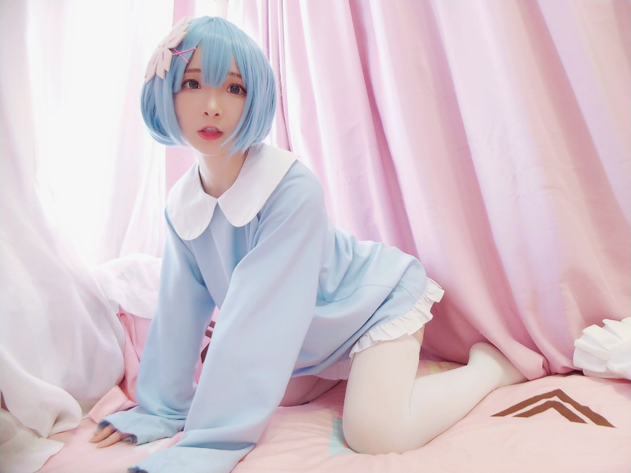[COS福利] 二次元美女古川kagura 《蕾姆幼年》 写真集 - 爱照片