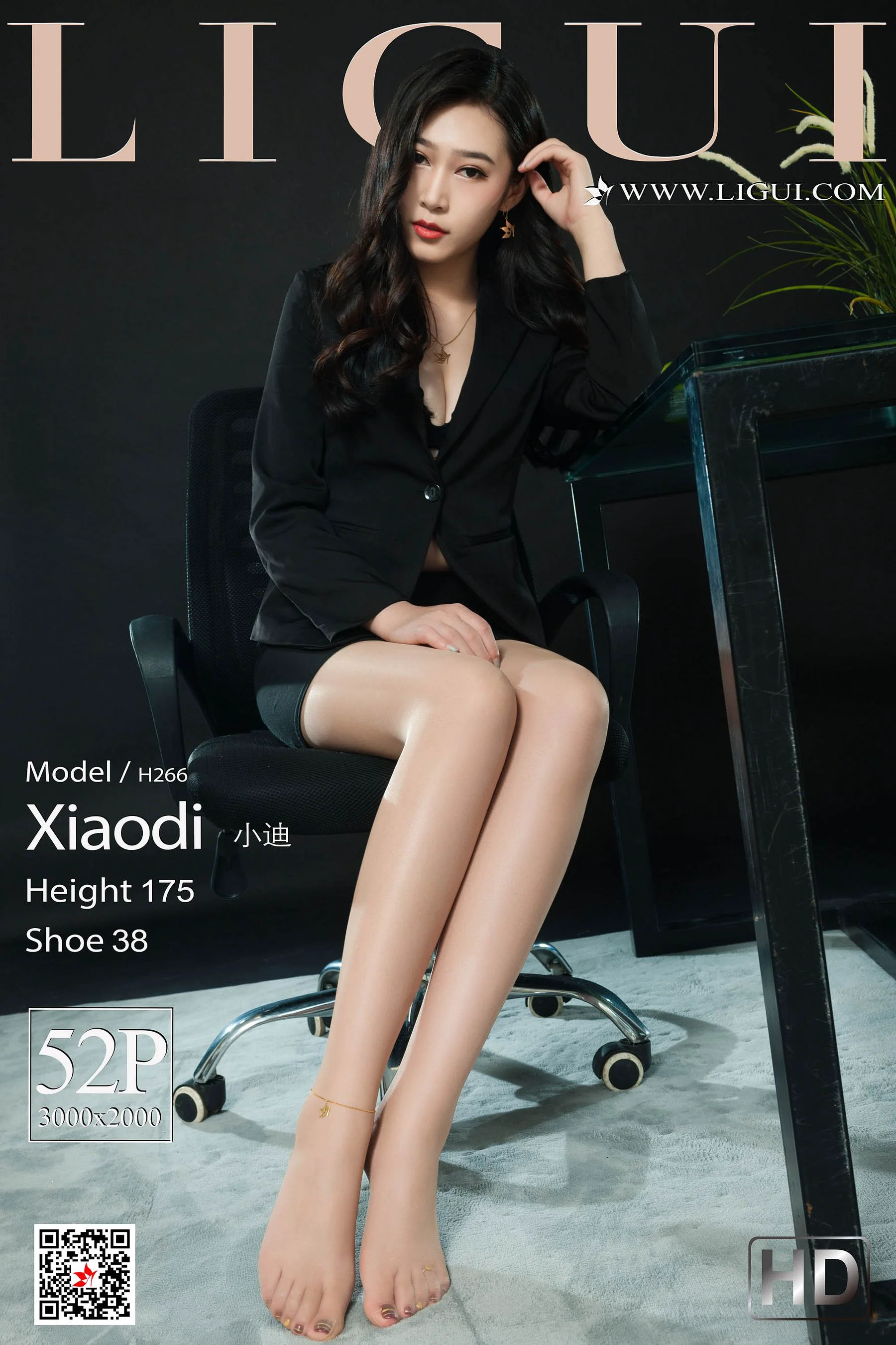 Model 小迪《肉丝OL高跟美腿》 [丽柜LiGui] 网络丽人 写真集 - 爱照片