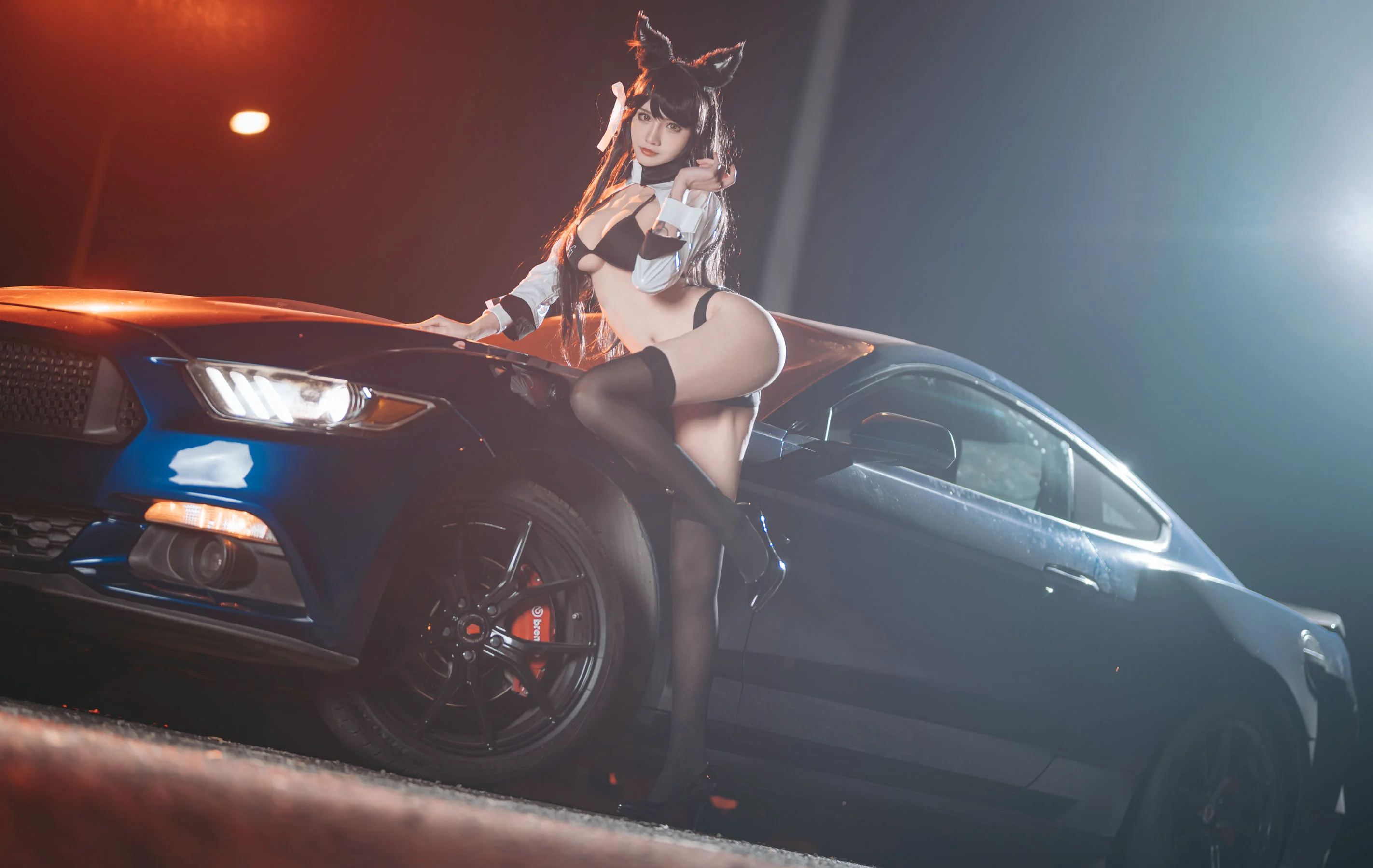 [Cosplay] 动漫博主一只冉呐 – 爱宕赛车 写真集 - 爱照片