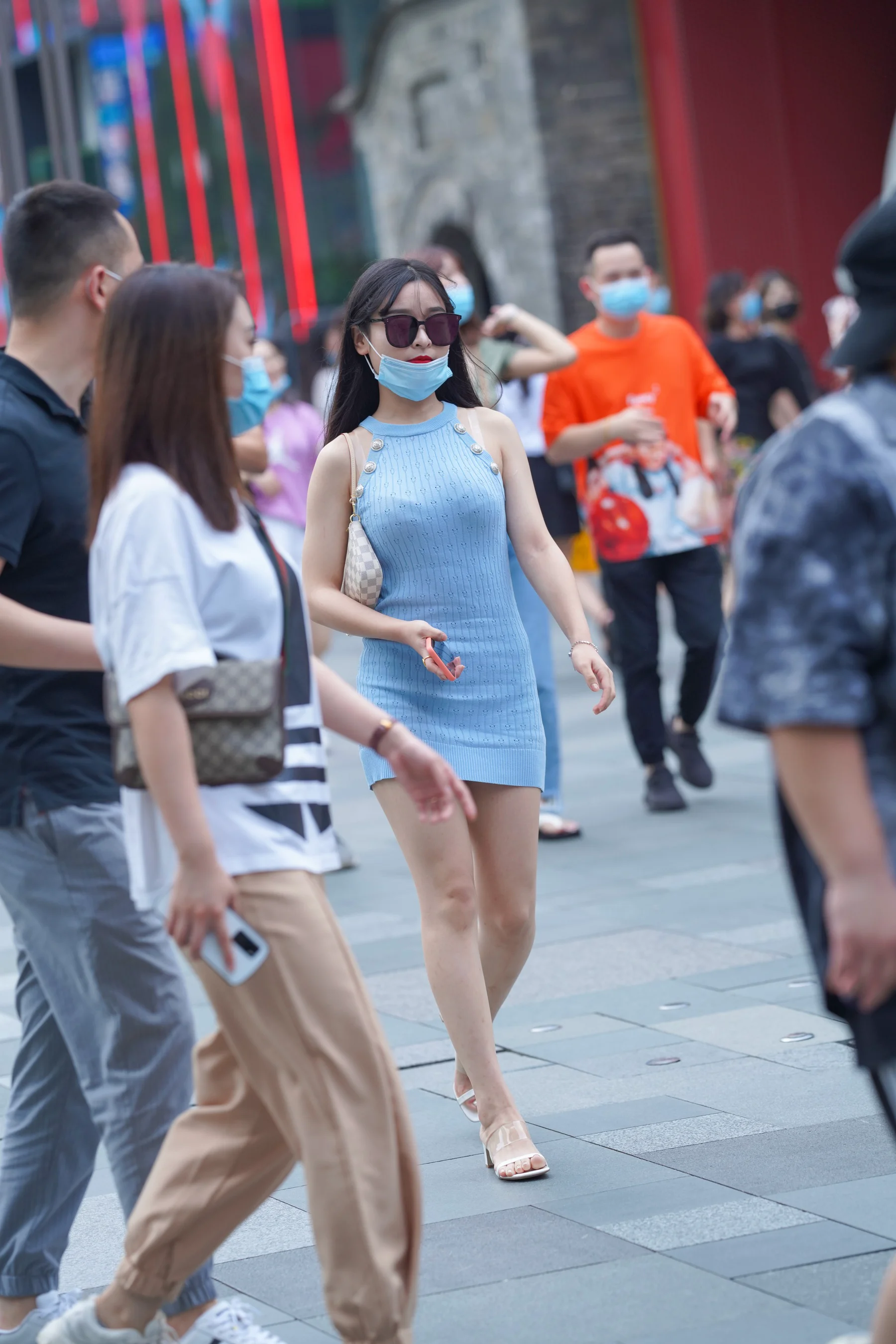 凯恩公爵作品 – 清爽的蓝裙美眉, 甜美可爱 写真 - 爱照片