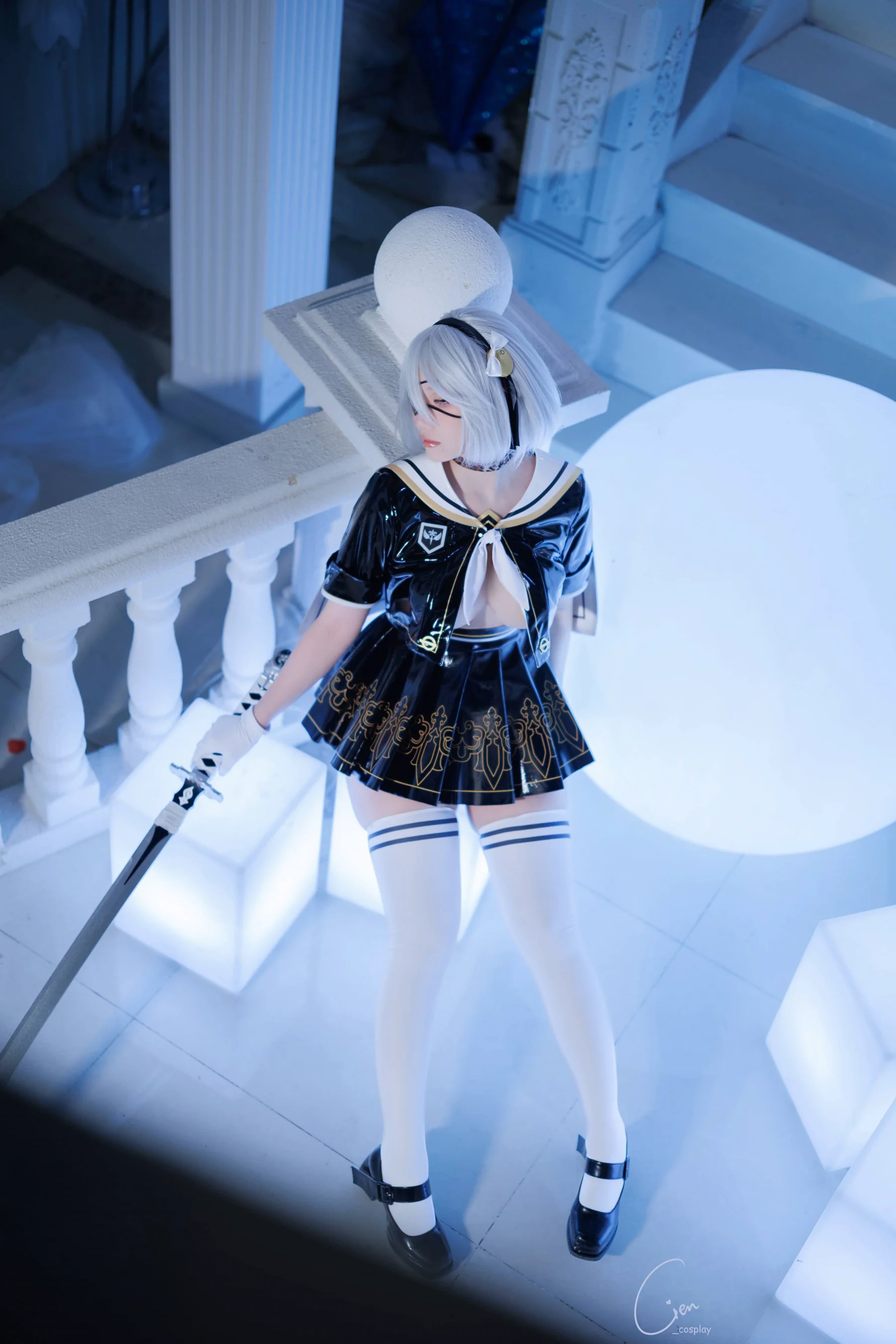 Cien恩恩 – 2B ヨルハ二号B型_JKver - 爱照片