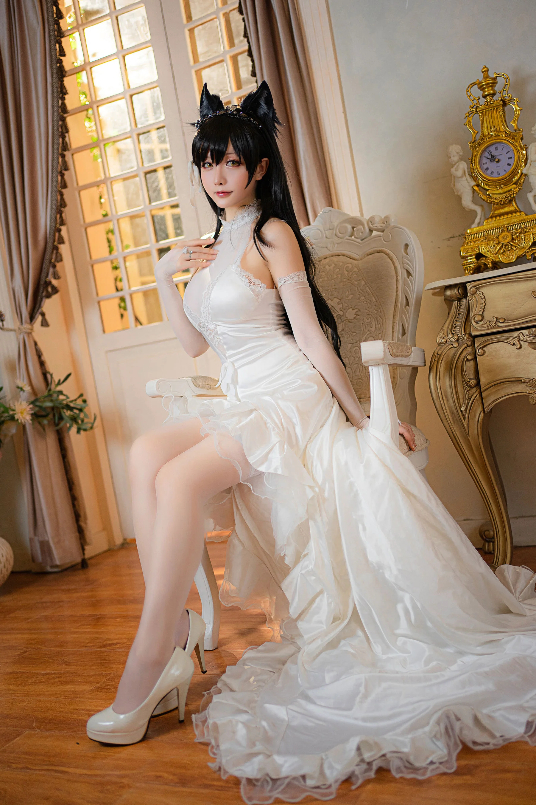 [Cosplay] 星之迟迟 – 爱宕婚纱 写真套图 - 爱照片