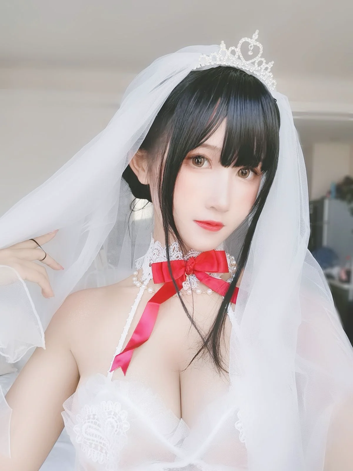 [COS福利] 三度_69 – 婚纱孔雀翎 - 爱照片