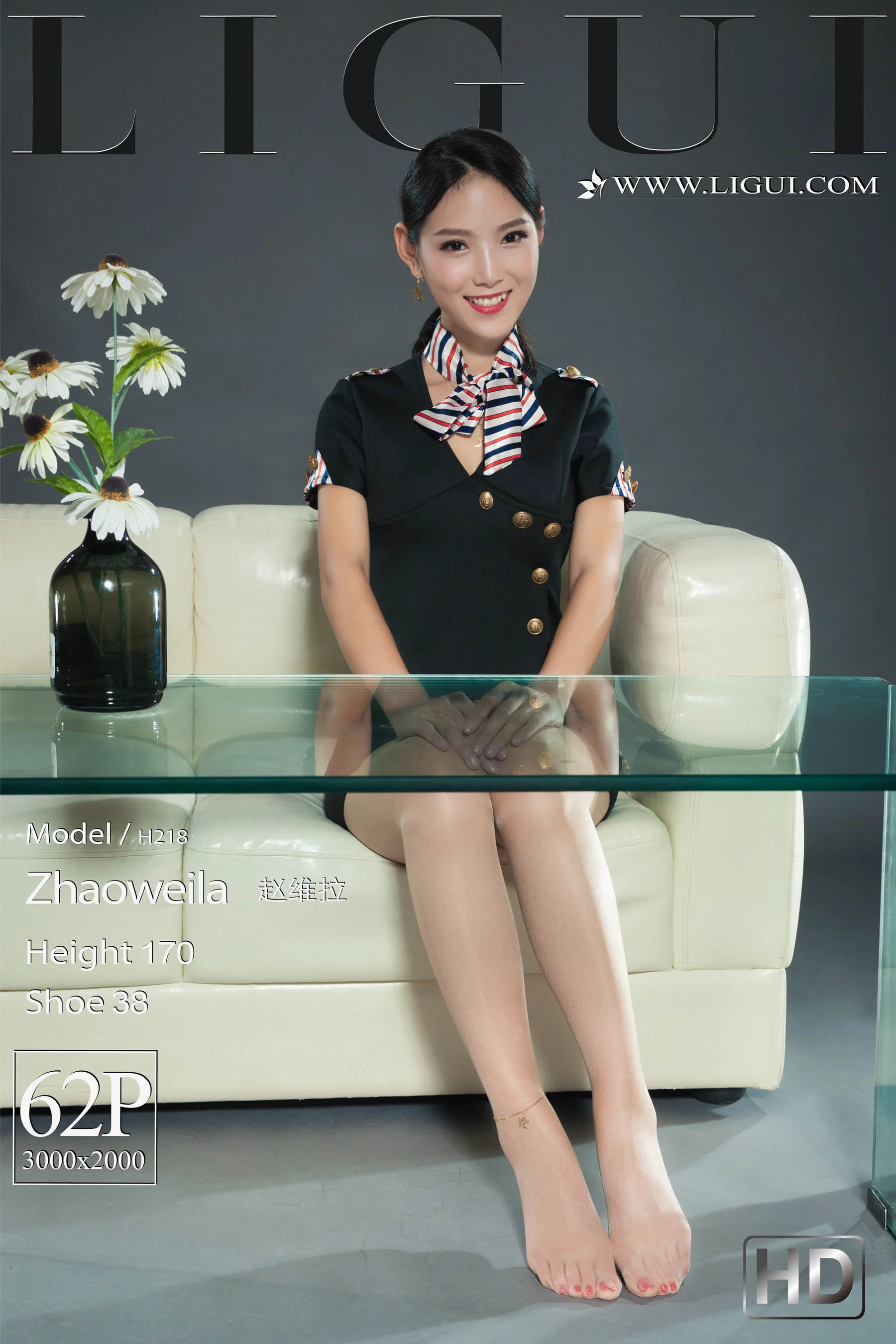 腿模赵维拉《空姐丝足》[丽柜Ligui] 写真集 - 爱照片