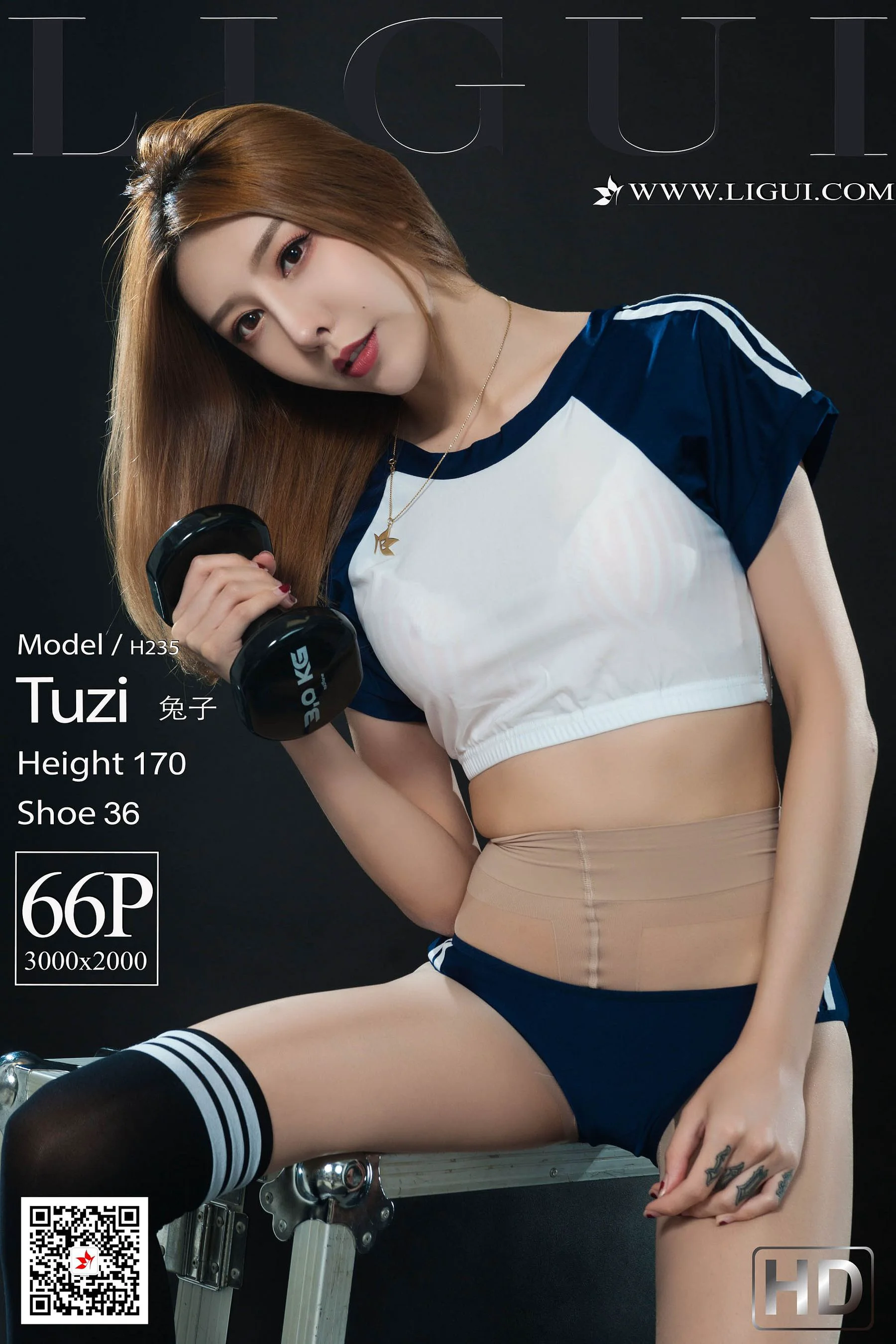 Model 兔子《体操服健身少女》 [丽柜LIGUI] 网络丽人 写真集 - 爱照片