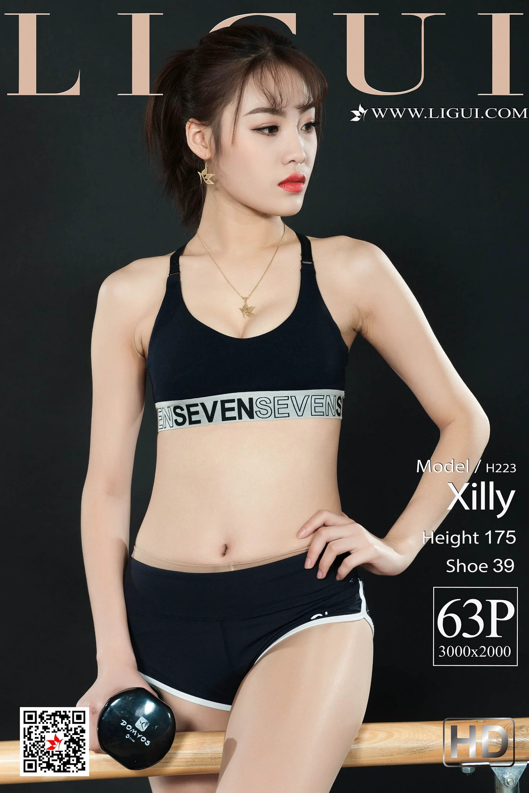 腿模Xilly《健身丝足》 [丽柜Ligui] 写真集 - 爱照片