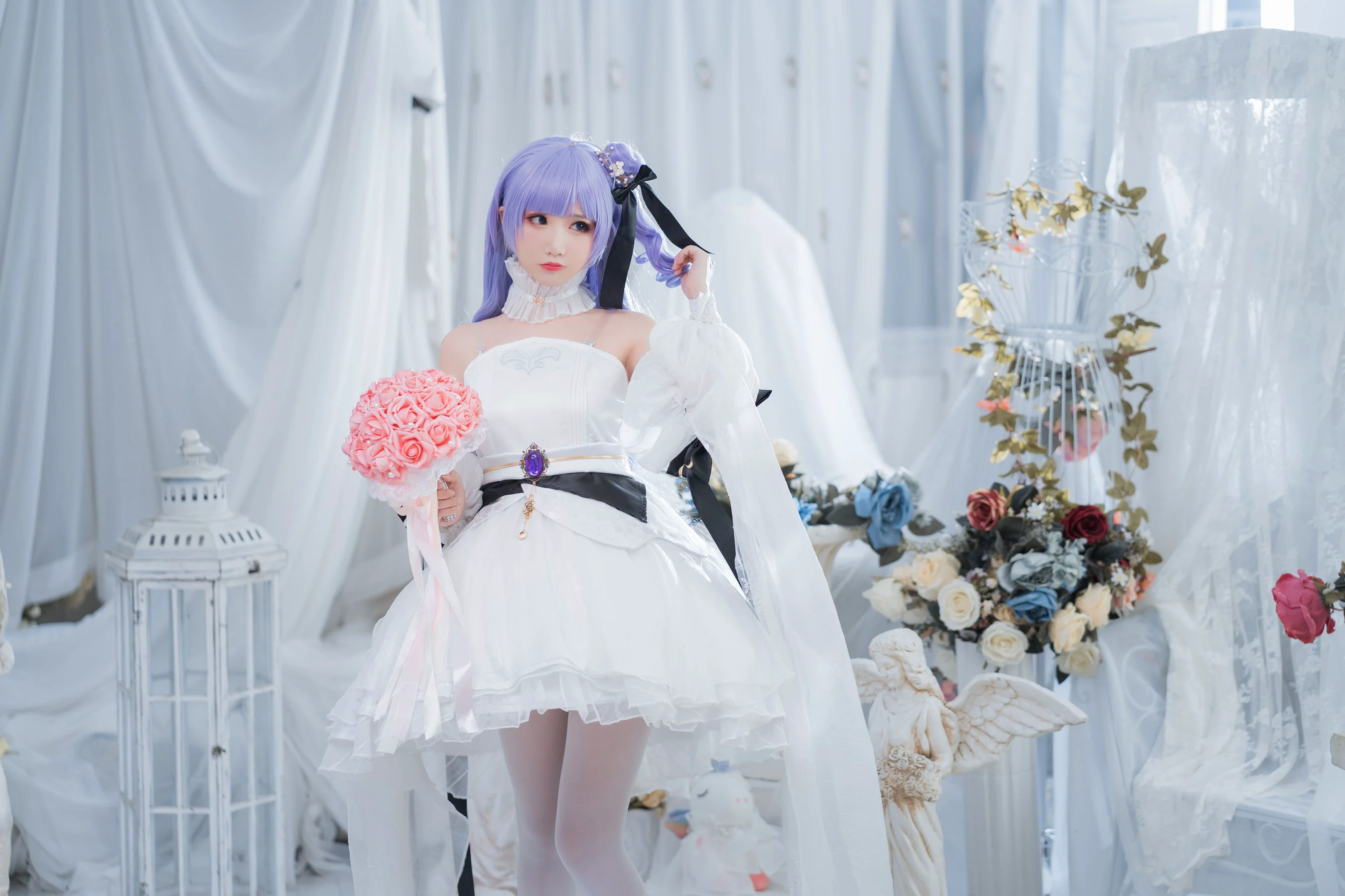 [Cosplay] 面饼仙儿 – 独角兽婚纱 - 爱照片