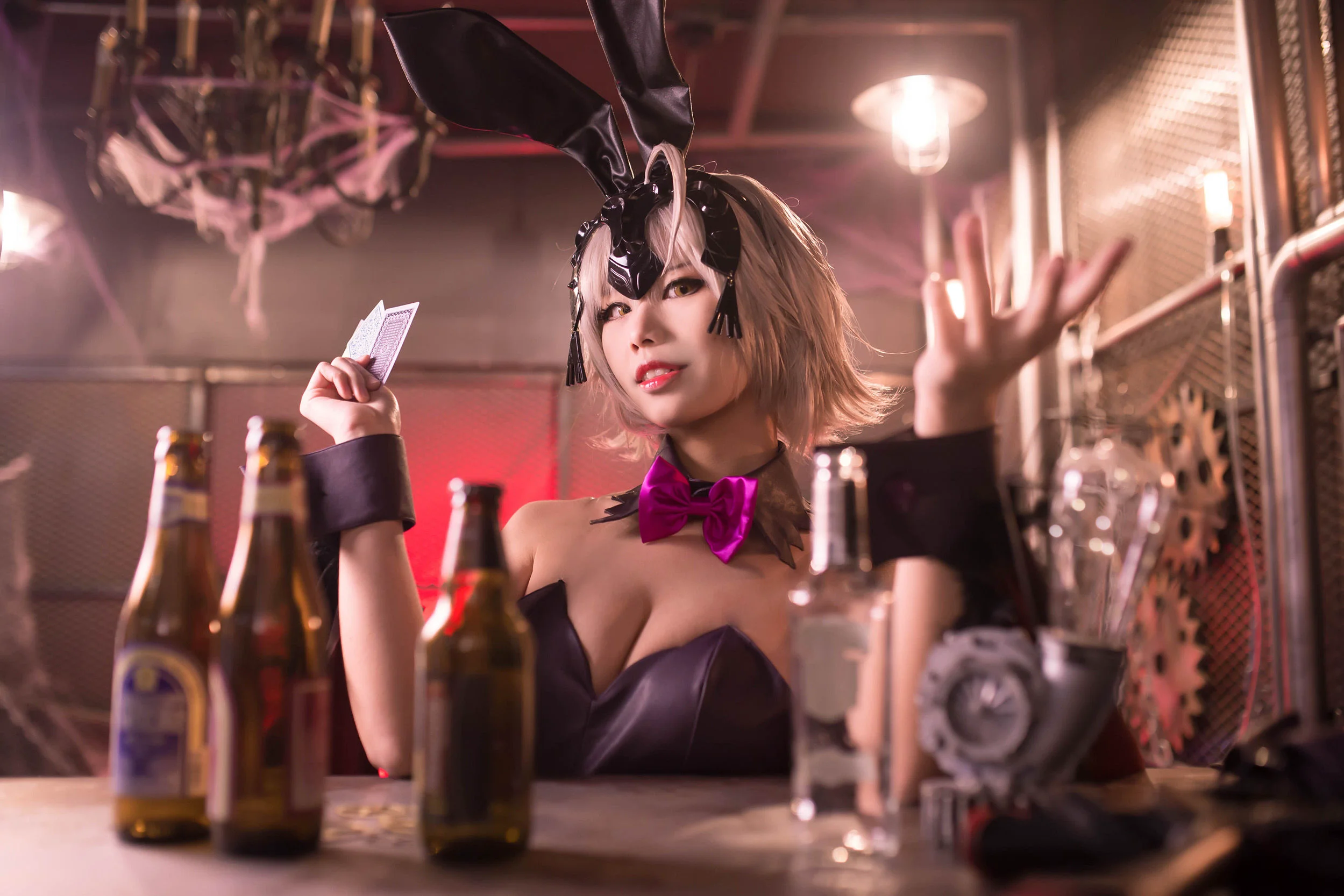 [Cosplay] Coser萱-KaYa – 黑贞 兔女郎 - 爱照片