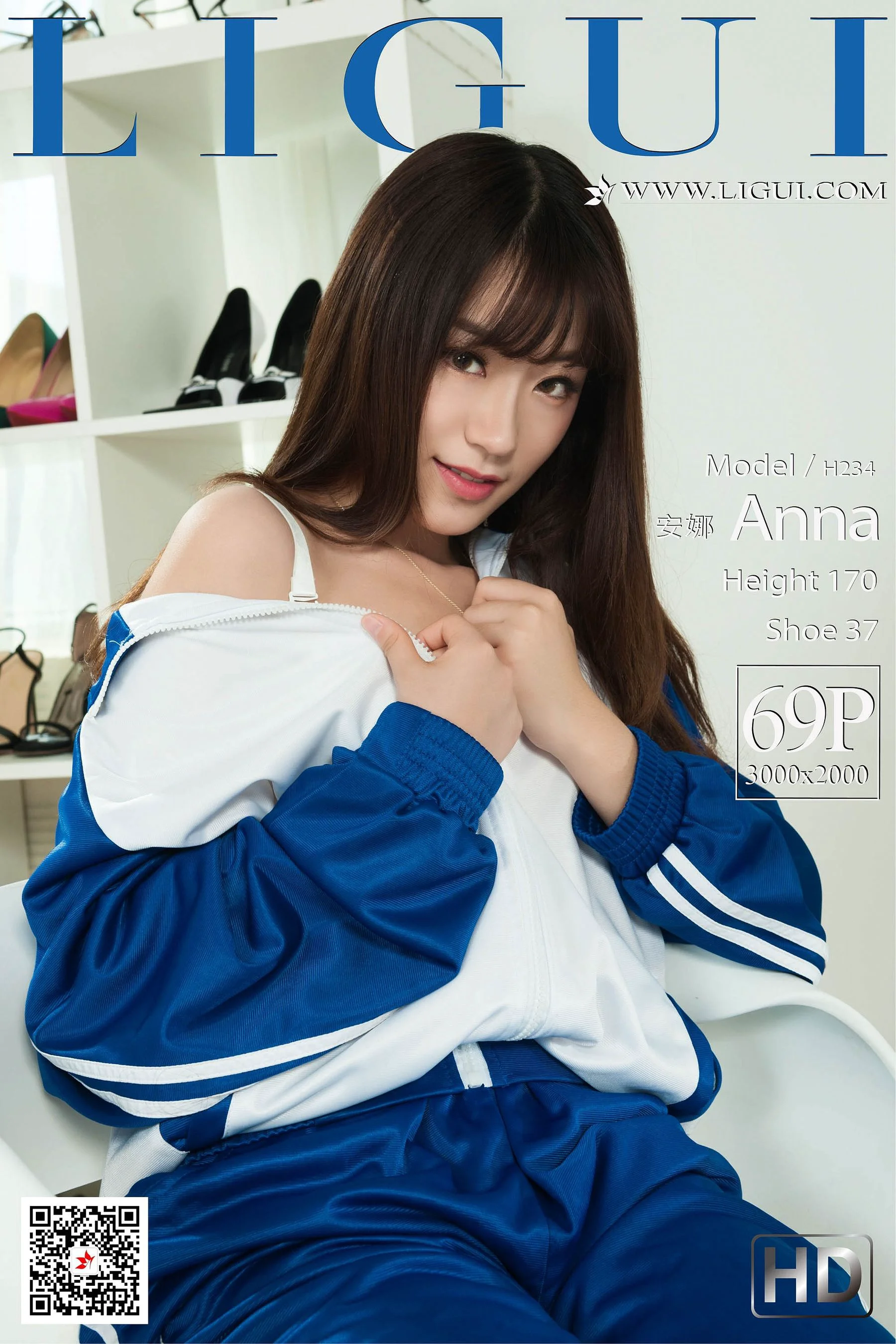 [丽柜Ligui] Model 安娜 《校服丝足》 写真集 - 爱照片