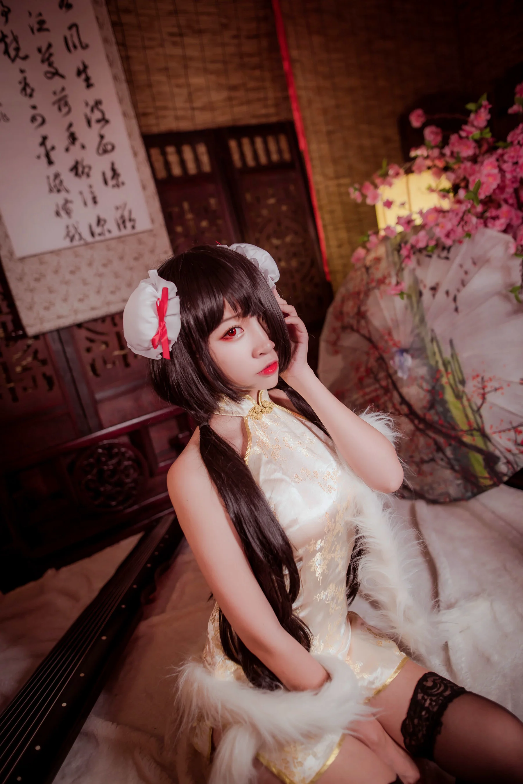 人气Coser二佐Nisa 《狂三旗袍》 写真集 - 爱照片