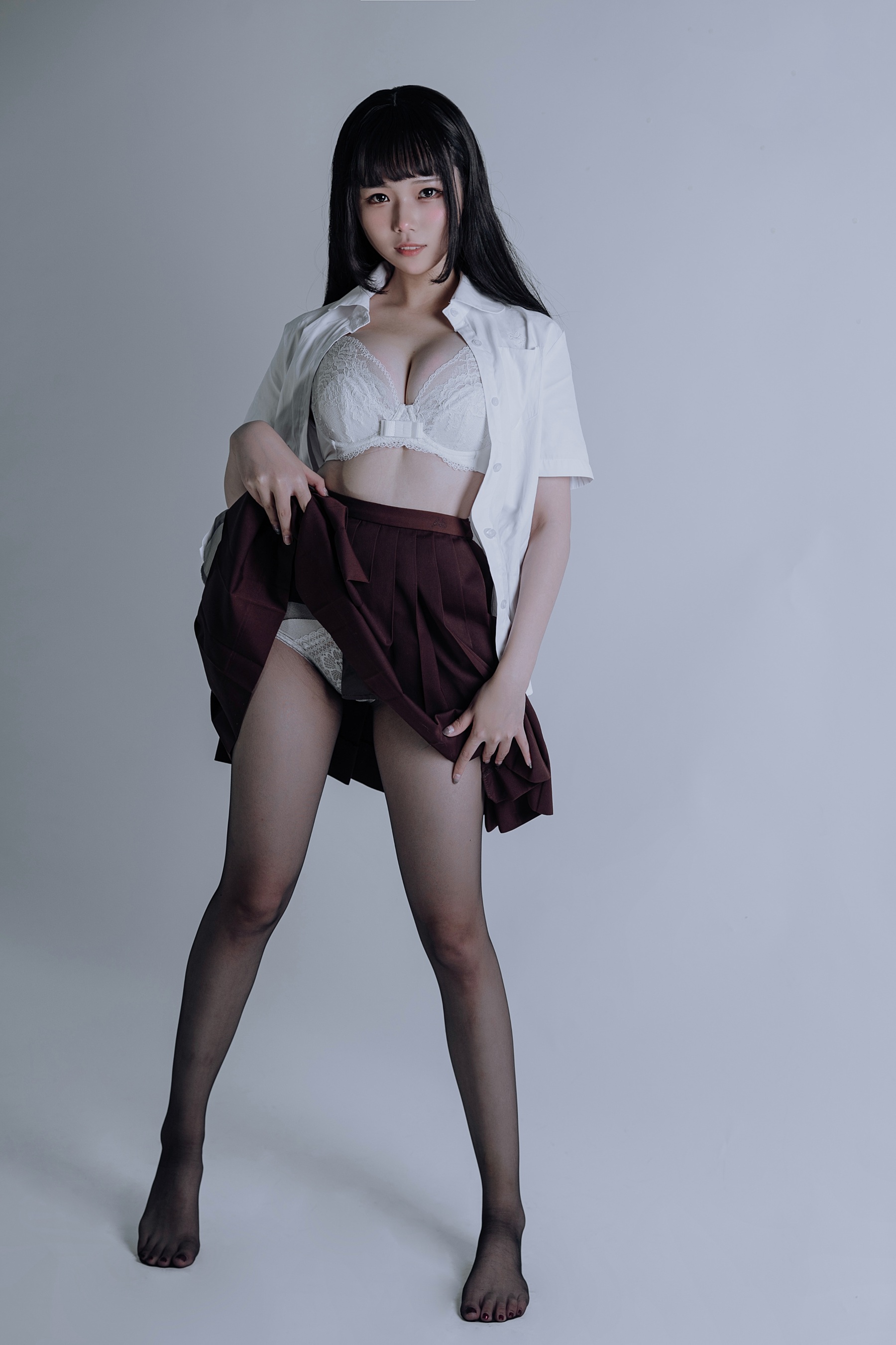 七月喵子 – jk黑丝 - 爱照片