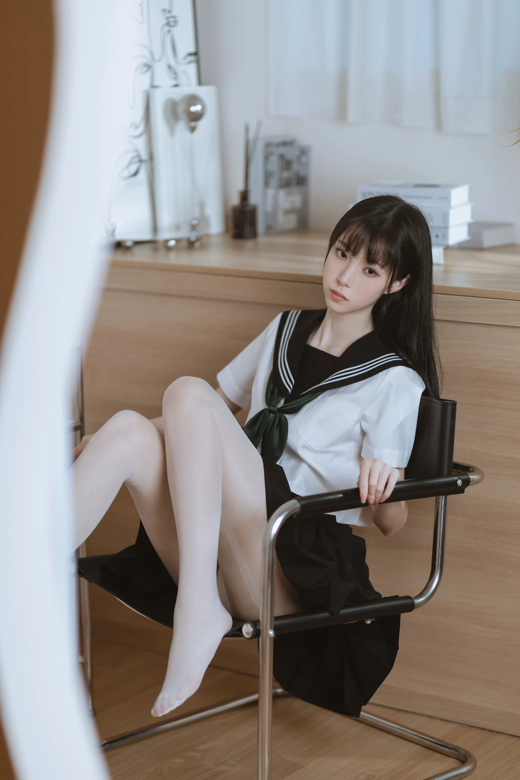 许岚LAN – 白丝JK - 爱照片