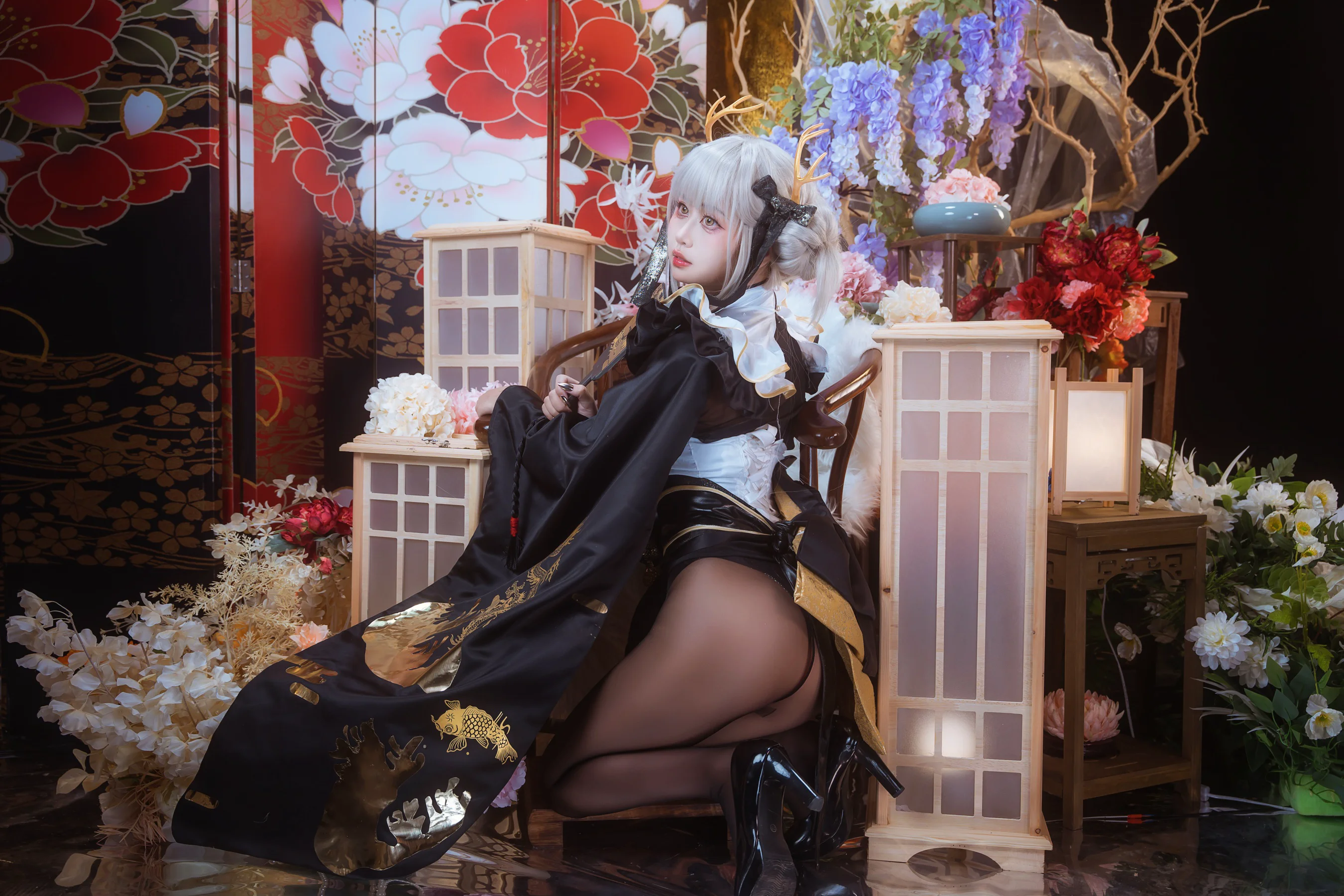 萌芽儿o0 – 白兔和服 - 爱照片