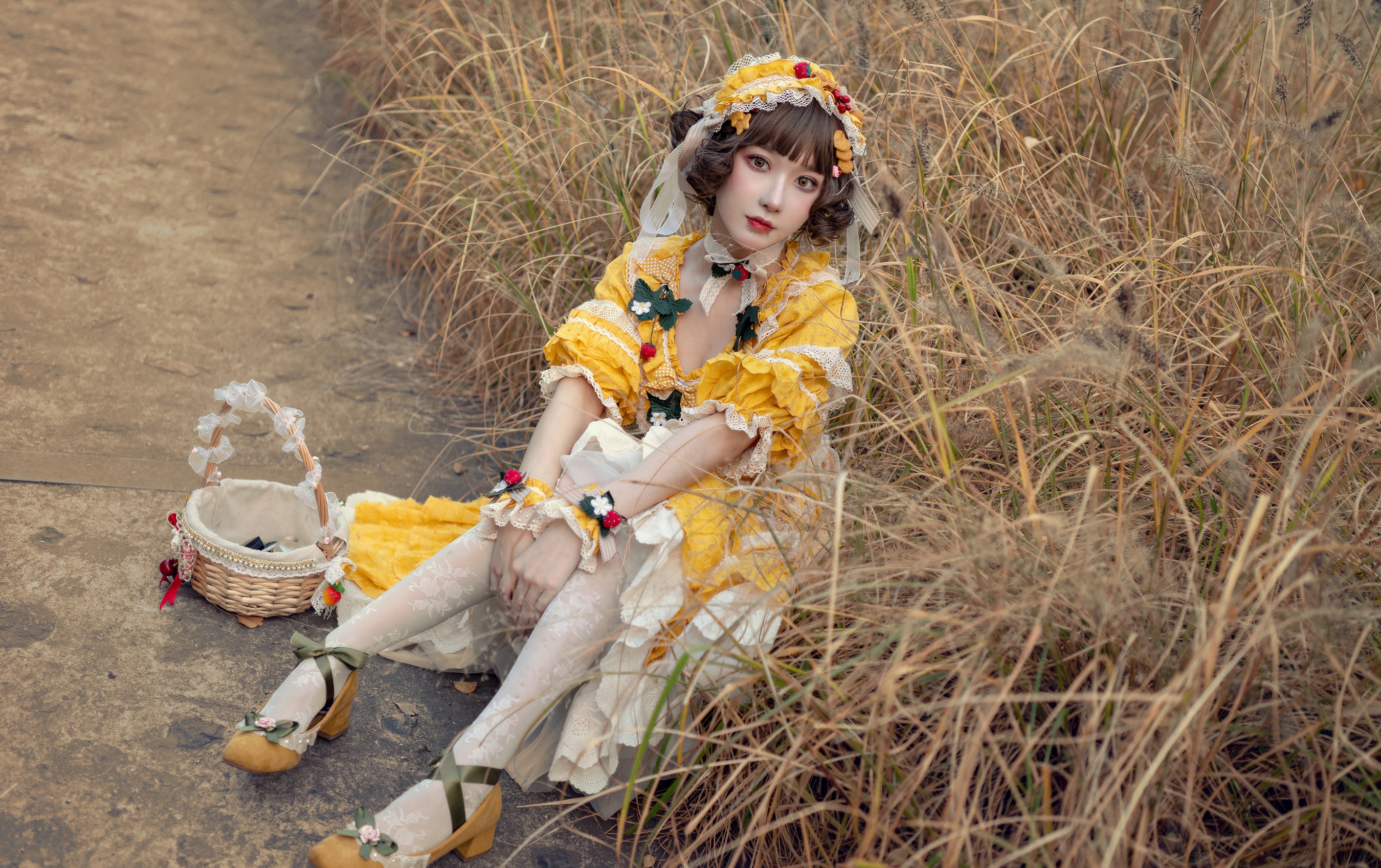 阿包也是兔娘 – lolita黄裙 - 爱照片