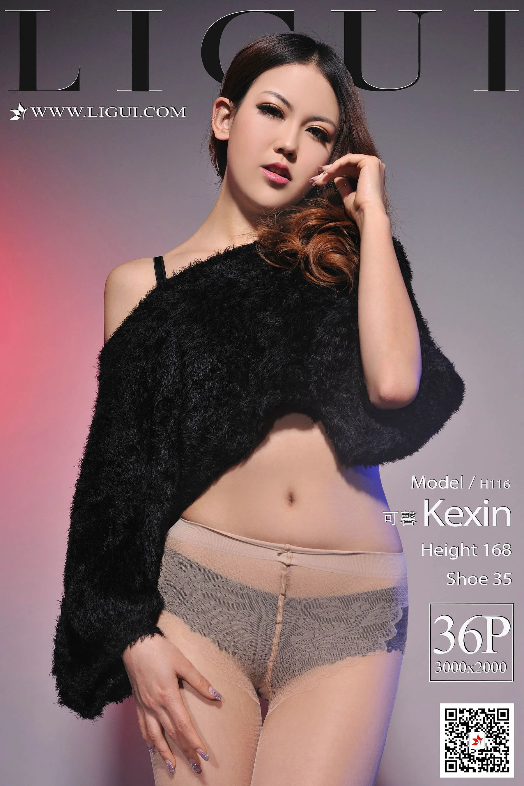 Model 可馨《肉丝袜》 [丽柜Ligui] 写真集 - 爱照片
