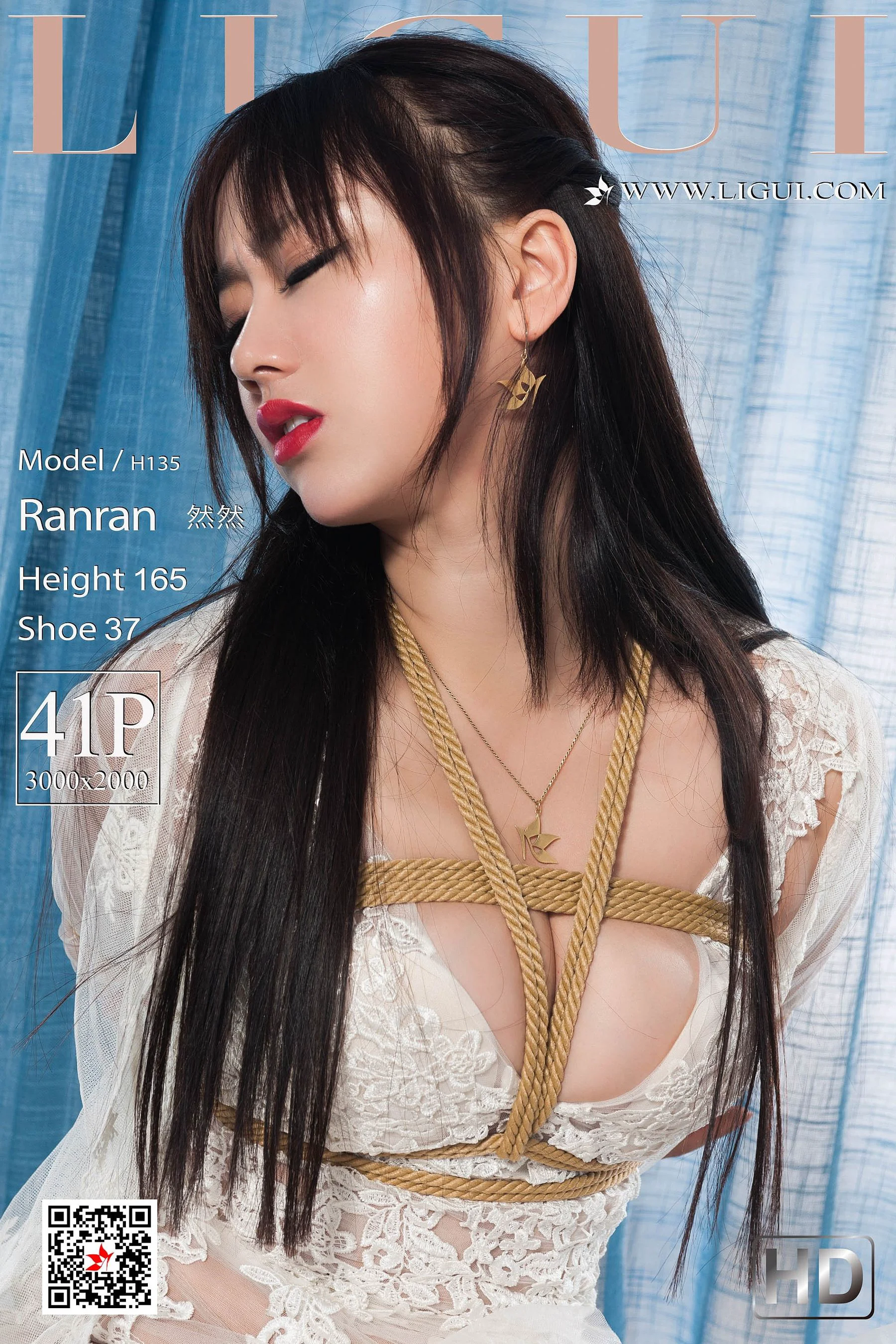 然然《蕾丝美束》 [丽柜Ligui] 网络丽人 写真集 - 爱照片