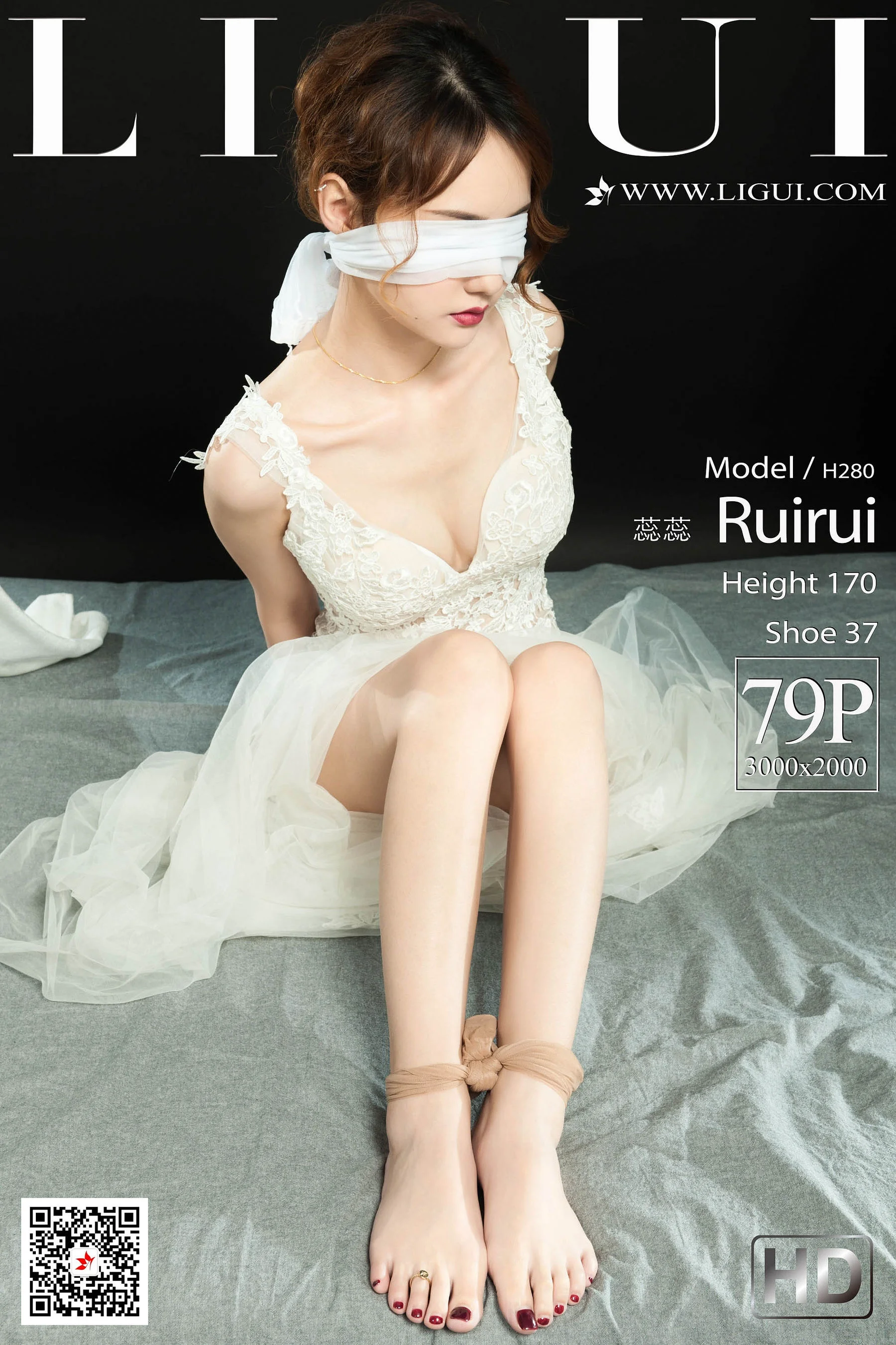 [丽柜美束Ligui] 蕊蕊 《婚纱绳艺》 写真集 - 爱照片