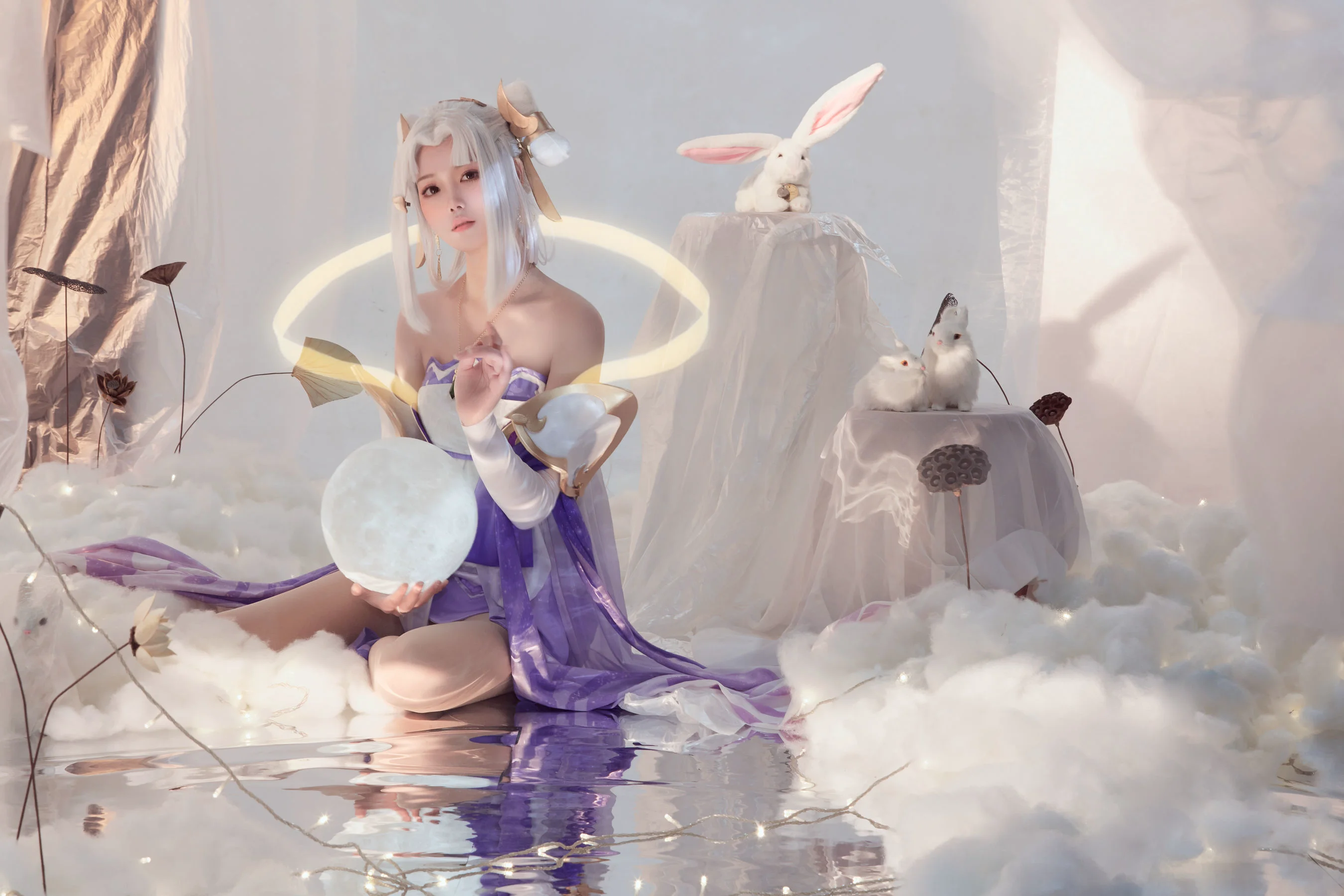 人气coser戚顾儿MIKI 《王者荣耀 嫦娥》 写真集 - 爱照片